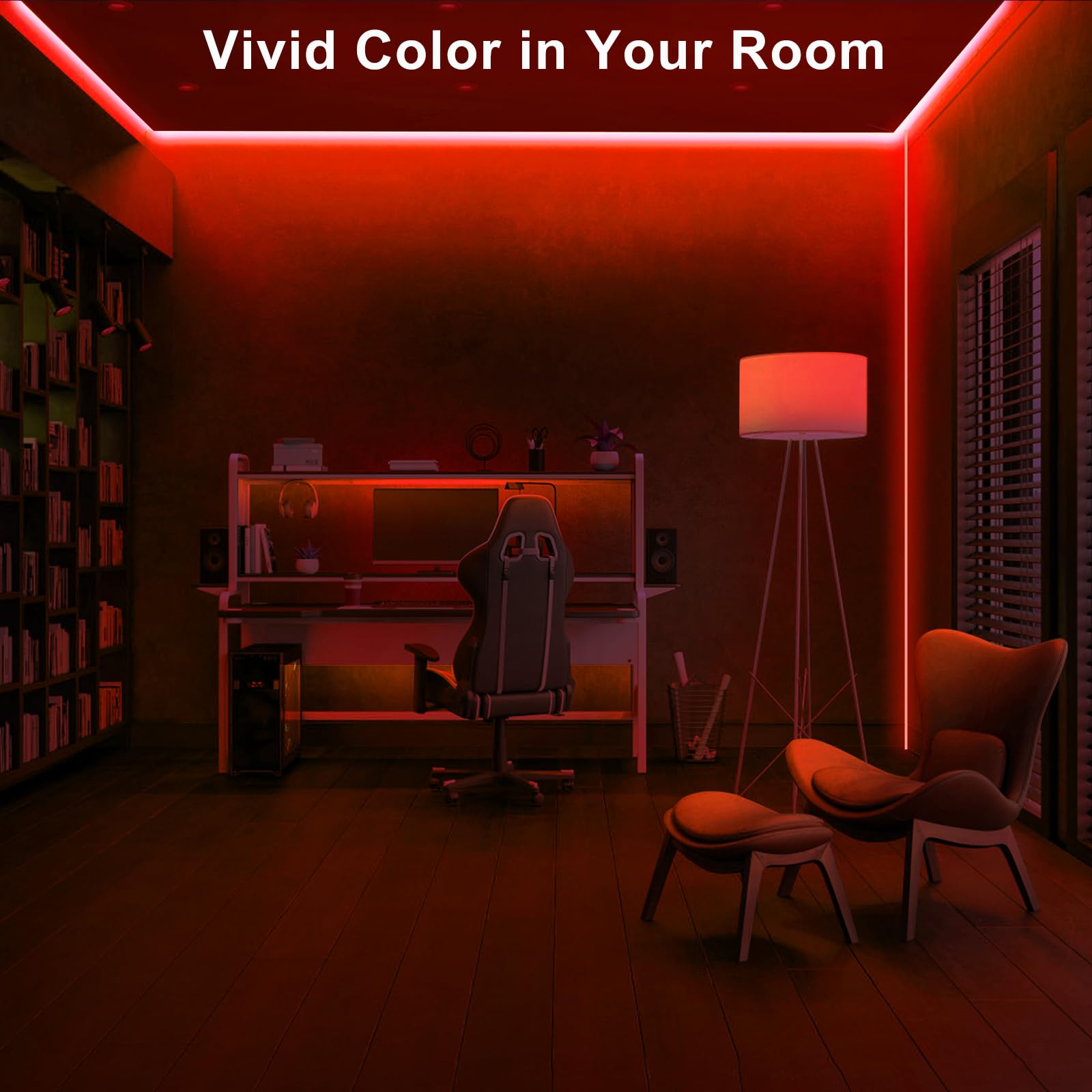Tatazone 32.8Ft Red Cob Led Strip Lights With Rf Remote, Dimmable Bright Dotless Adhesive Indoor Led Cob Light Strip For Cabinet