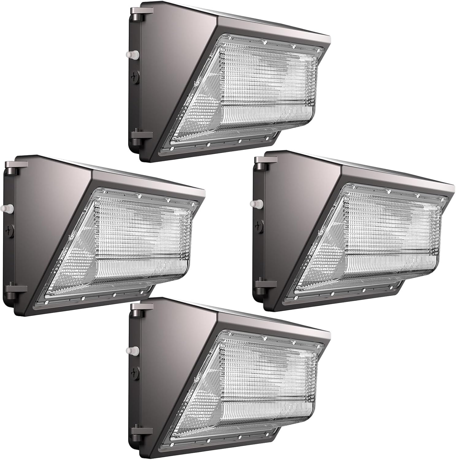 Lightdot 4Pack 150W LED Wall Pack Lights  100-277v Dusk to Dawn with Photocell  22500Lm 5000K Daylight IP65 Outdoor Security Lighting for Warehouse Building Yard Factory Garage  ETL(Height:10~20ft)