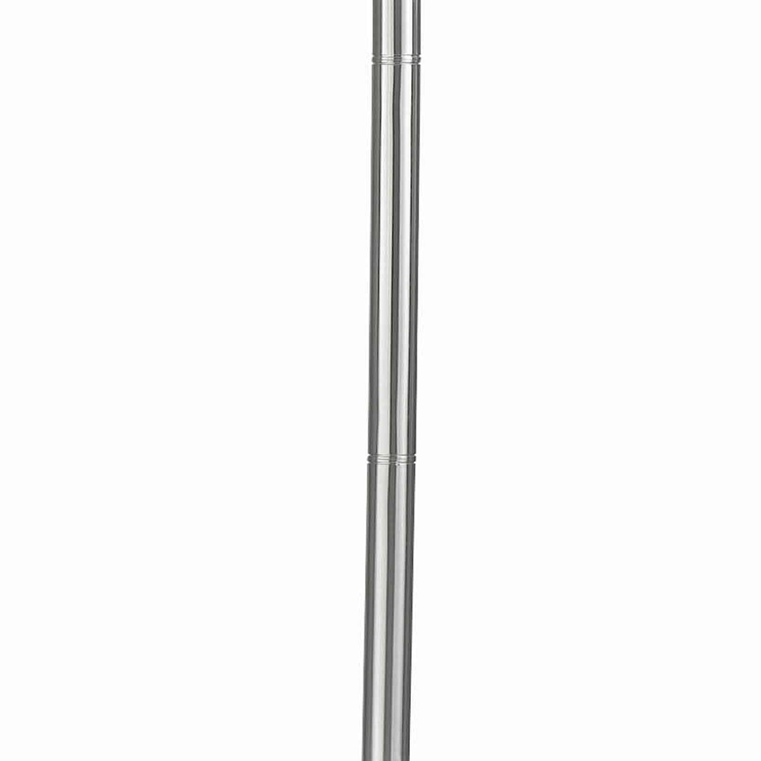 Benzara 3 Way Torchiere Floor Lamp, Frosted Glass Shade, Metal, White, Model BM223598