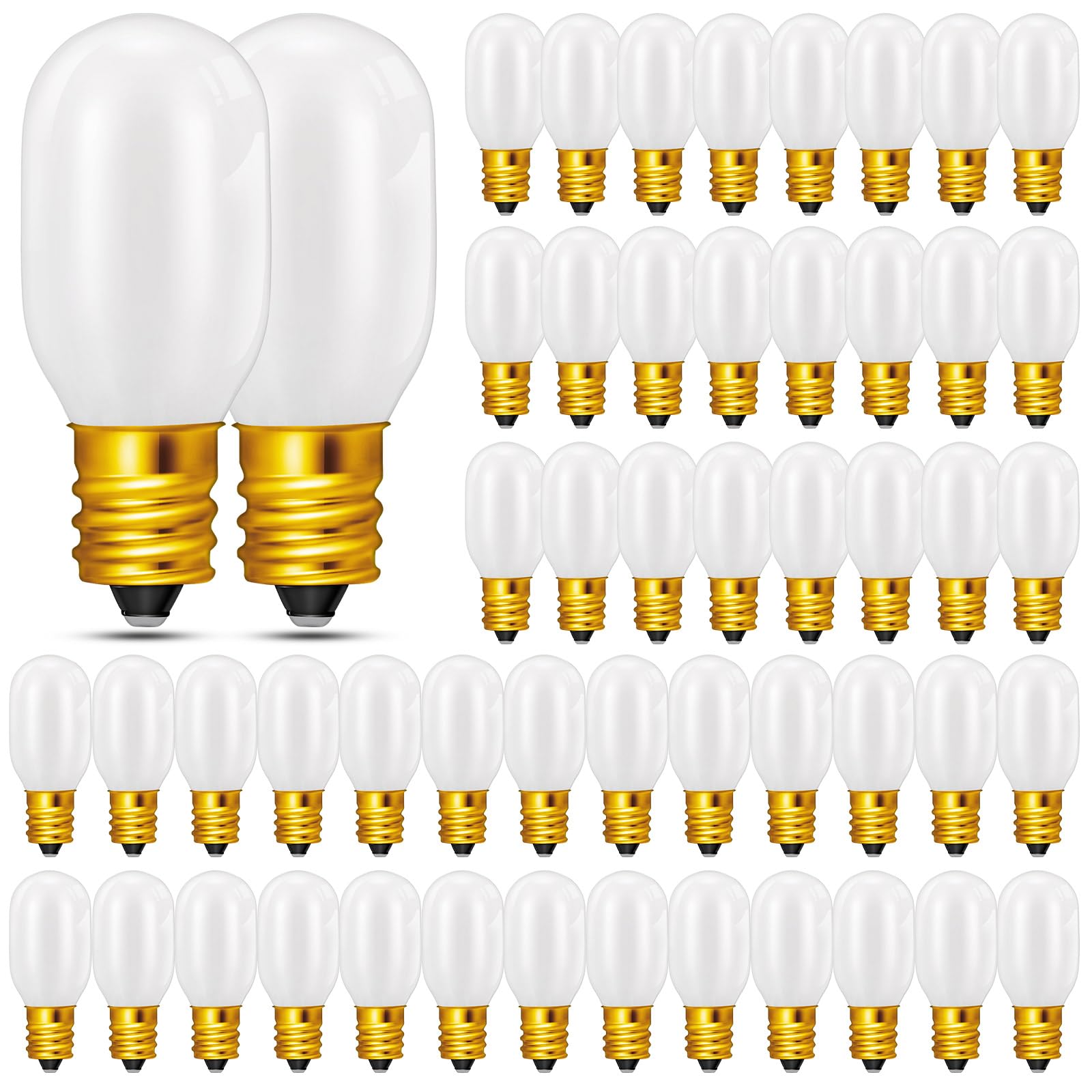 Honoson 50 Pieces Christmas Village Light Bulbs 6 W Replacement Bulbs  E12 Candelabra Base T20 Led Bulbs Accessory For Villages Houses Dept 56  Christmas Tree