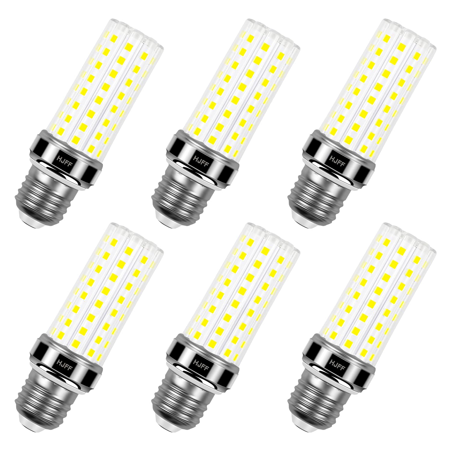 6 Pack Led Corn Light Bulb 200W Equivalent 2500 Lumen 5000K Cool Daylight White 20W E26/E27 Base Non-Dimmable Ceiling Fan Led Li
