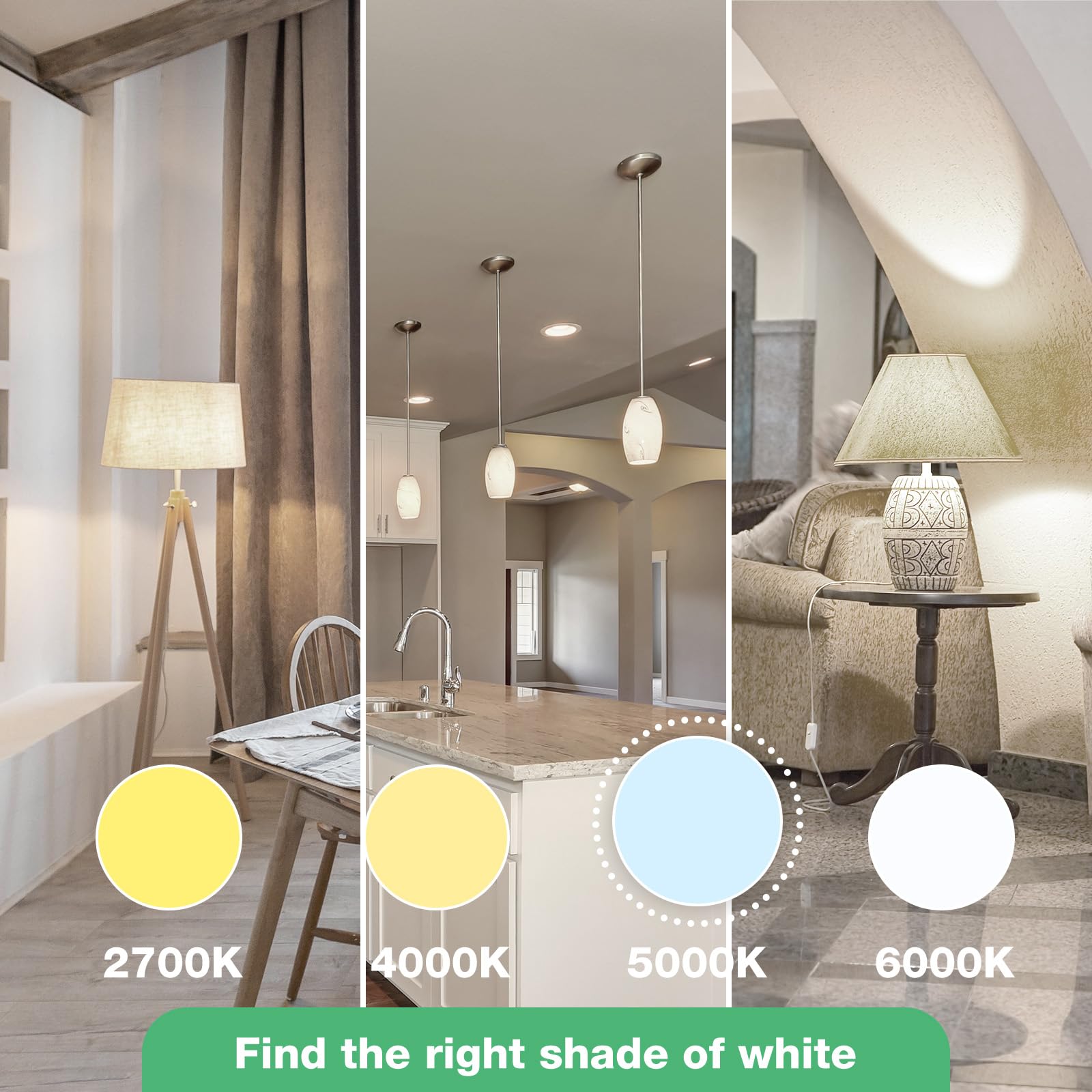 DEGNJU LED Light Bulbs 60W Equivalent, 800LM, 8W Non-Dimmable A19, Daylight 5000K, 24 Pack, E26 Medium Base