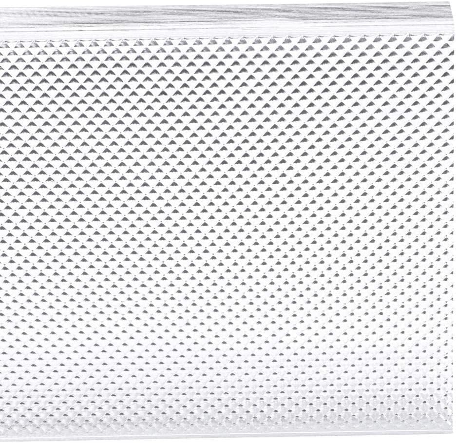 Lithonia Lighting DSB48 Square Basket Two Bulb Wraparound Lens, 48 in., Acrylic, Transparent