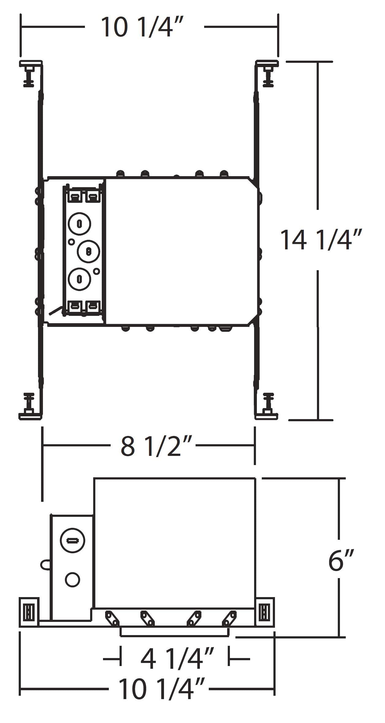 Nicor Lighting 4 Inch Housing For New Construction Applications, Airtight, Ic Rated (19002A)