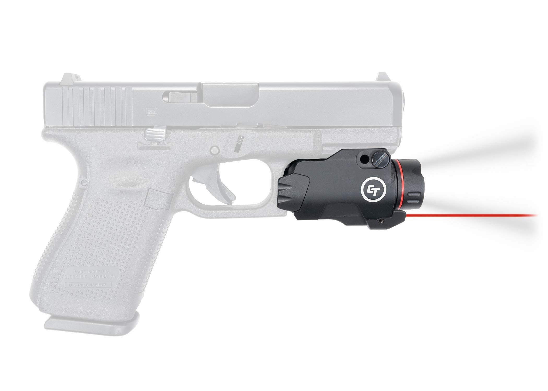 Crimson Trace CMR-207 Rail Master Pro with 400 Lumen Flashlight, Red Laser, Instant Activation and Memory Retention for Pic Rail