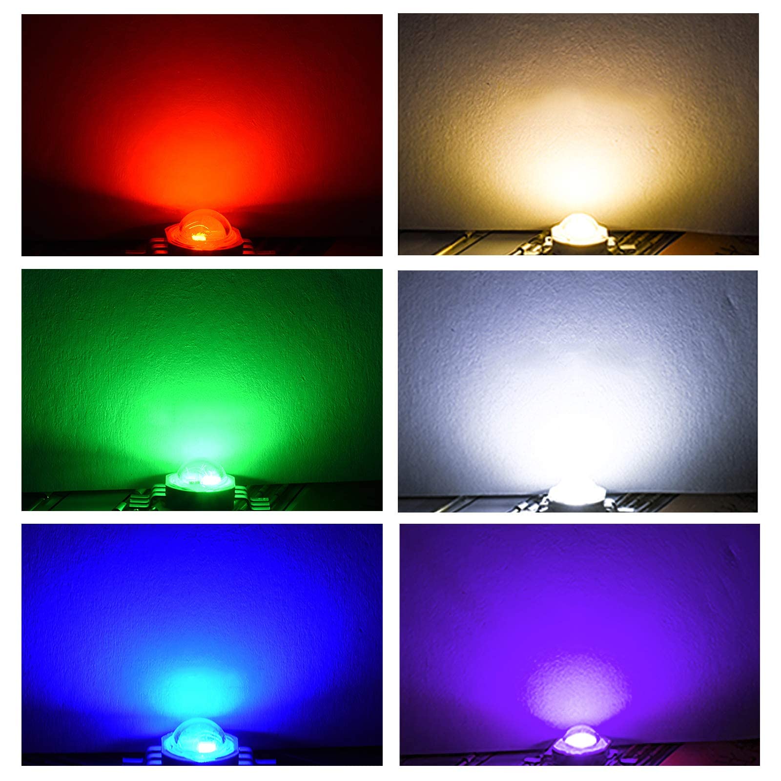 (Pack Of 20) 15W Rgbwa+Uv 6In1 Led Beads, Led Chip Lamp Bulb For Led Stage Lights