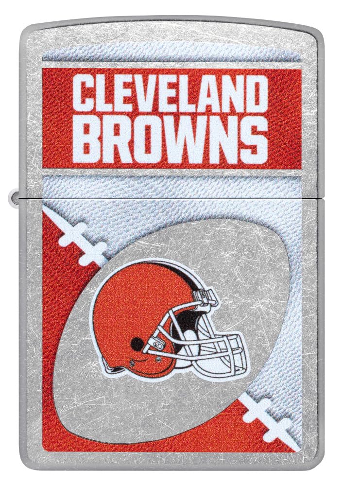 Zippo Nfl Cleveland Browns Street Chrome Pocket Lighter