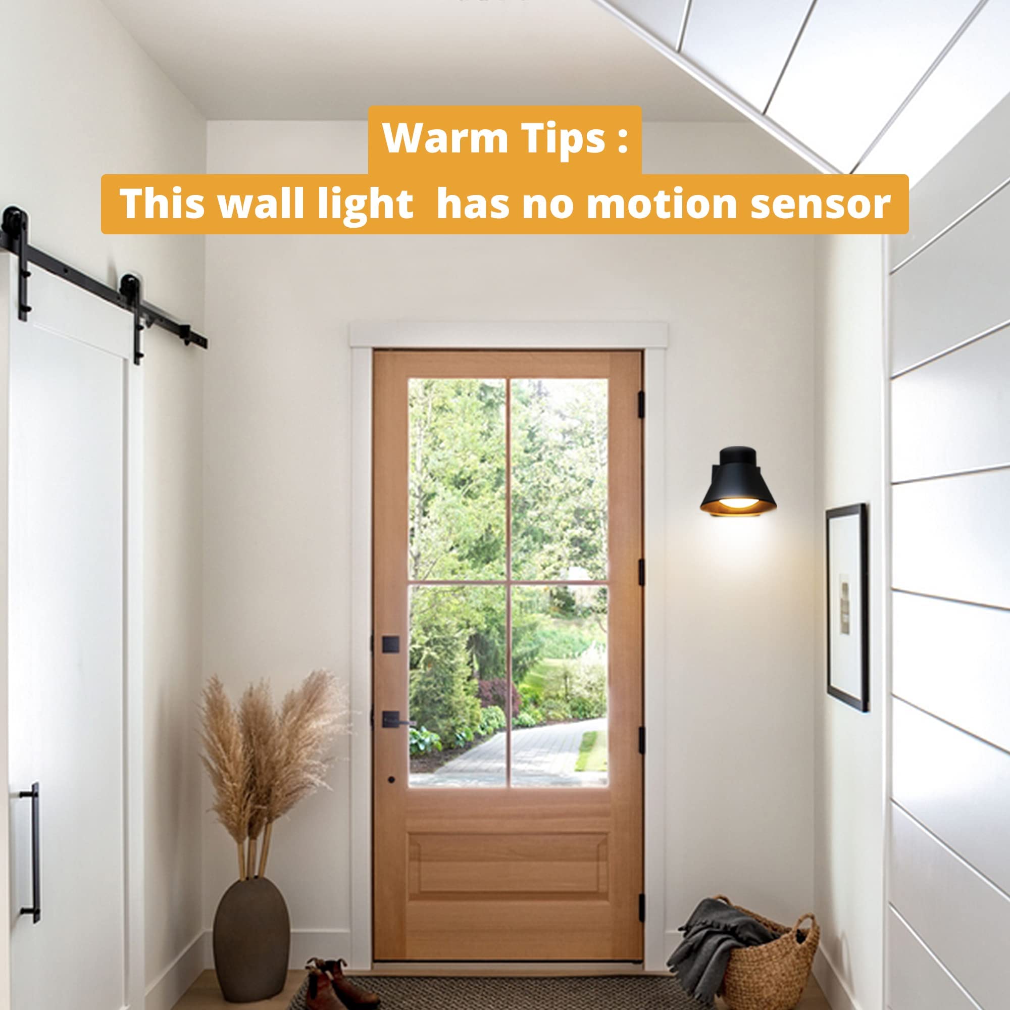 UME LED Outdoor Wall Light Fixtures, Waterproof Black Sconce, Aluminum, 2 Pack, Model 5288501012