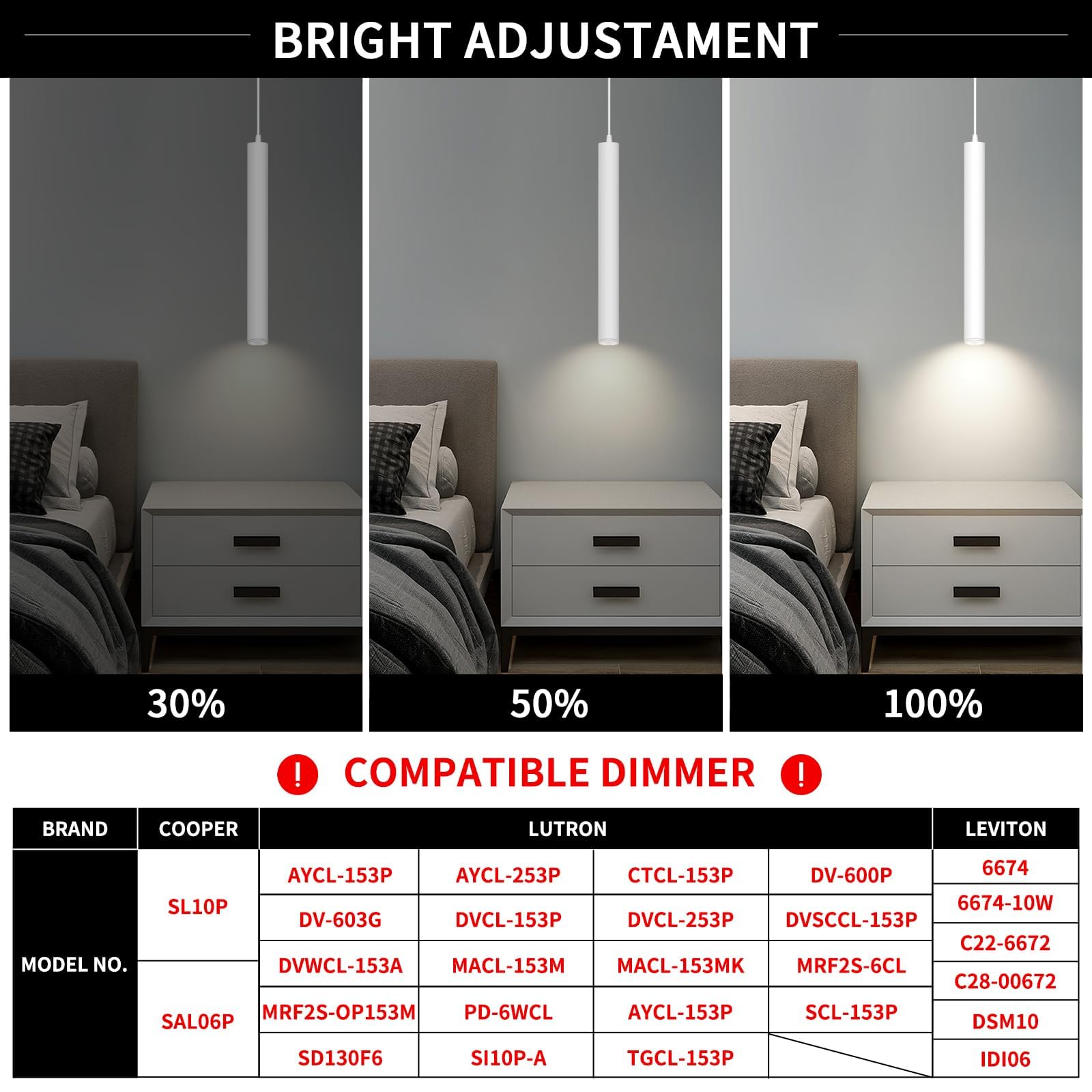 Okeli White Pendant Lights, Modern Pendant Light Fixture, Led Minimalist Strip Pendant Lighting For Kitchen Island Bar,15Inch,40