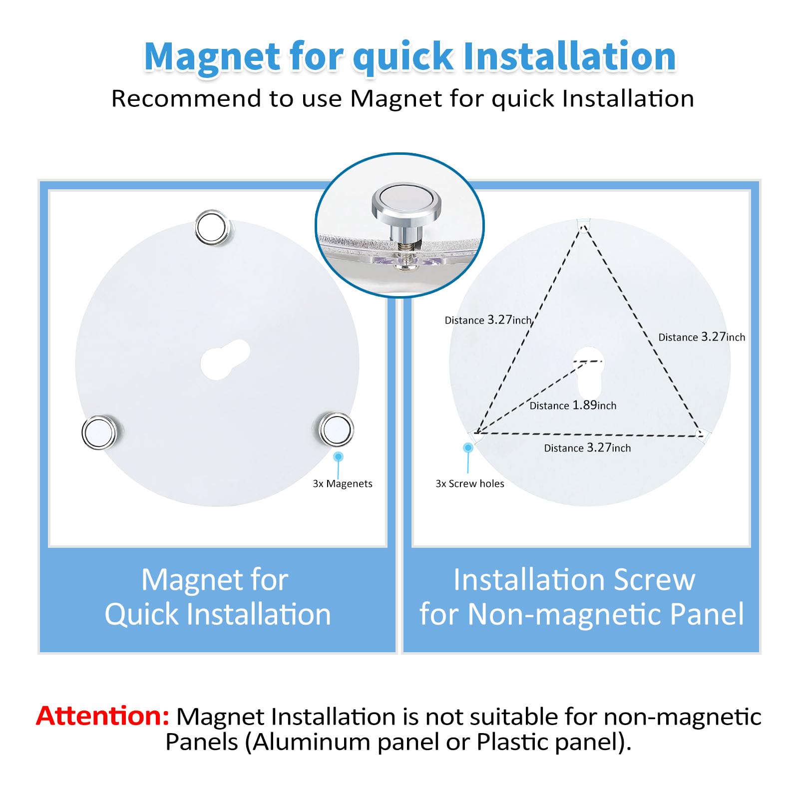 Caisens 4 Inch LED Ceiling Fan Light Kit, 18W 3000K Warm White, Dimmable, 2100LM Retrofit Engine, Small Size, CRI90