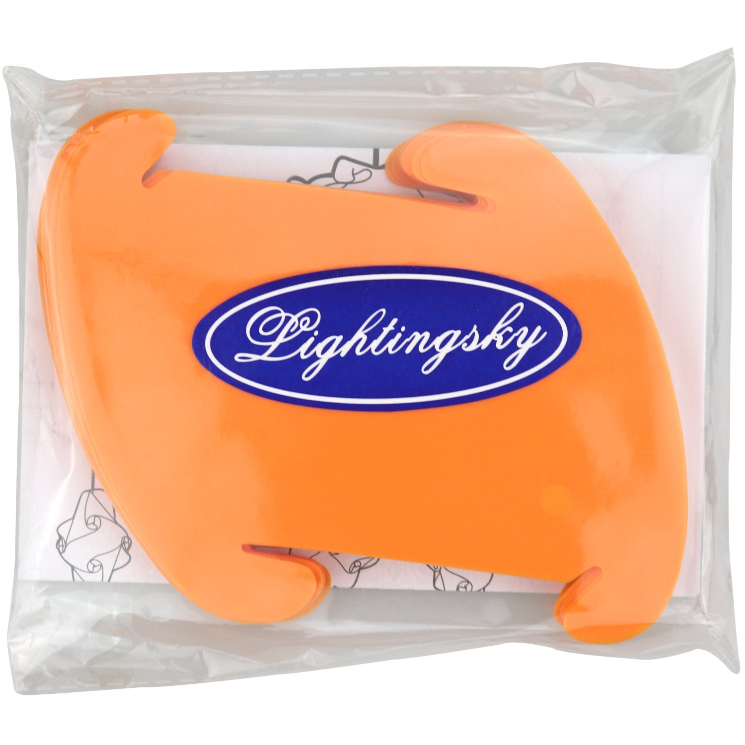 Lightingsky Diy Iq Jigsaw Puzzle Lamp Shade Ceiling Pendant Lampshade Kit With 15 Feet Hanging Cord (Orange, Xl-16 Inch)