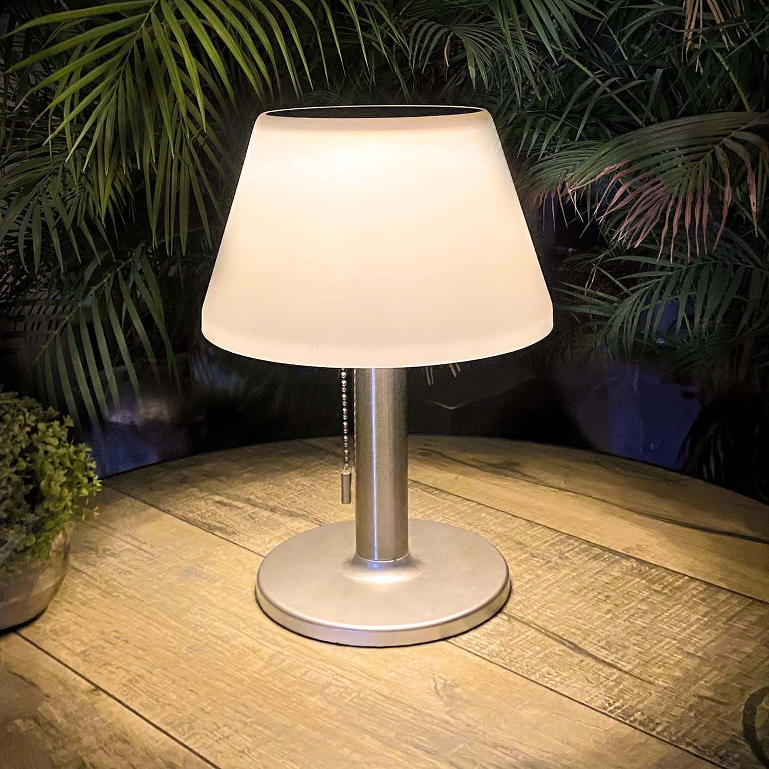 Shumi Solar Table Lamp - Waterproof Led, 3 Lighting Modes, Cordless Design For Indoor/Outdoor Use