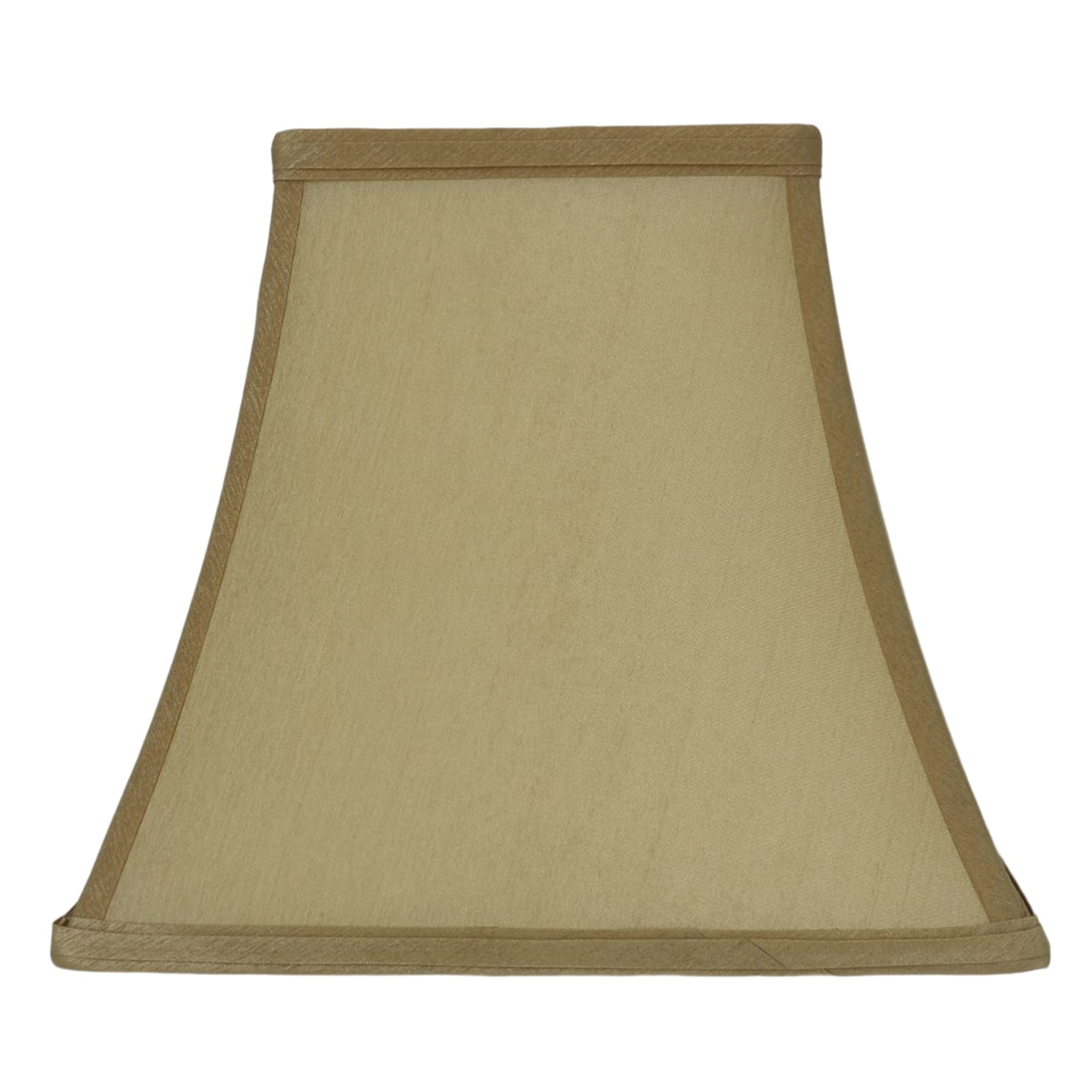 Urbanest Softback Bell Lampshade, Faux Silk, Tan, 5.25x9x8 inches