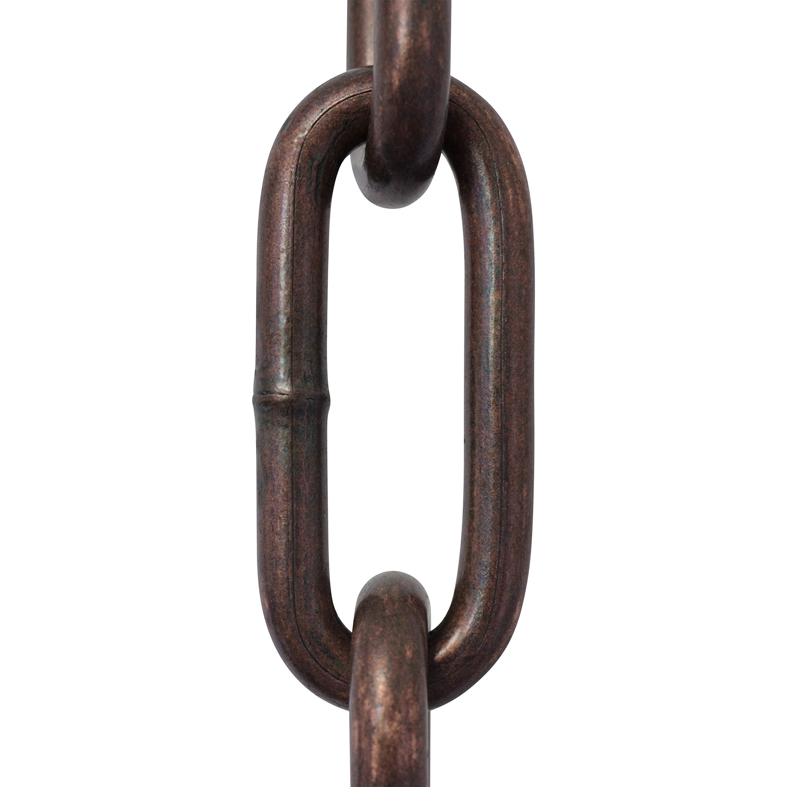 RCH Hardware CH-S59-06-AC-3 Steel Chandelier Chain, Antique Copper (3 Feet)