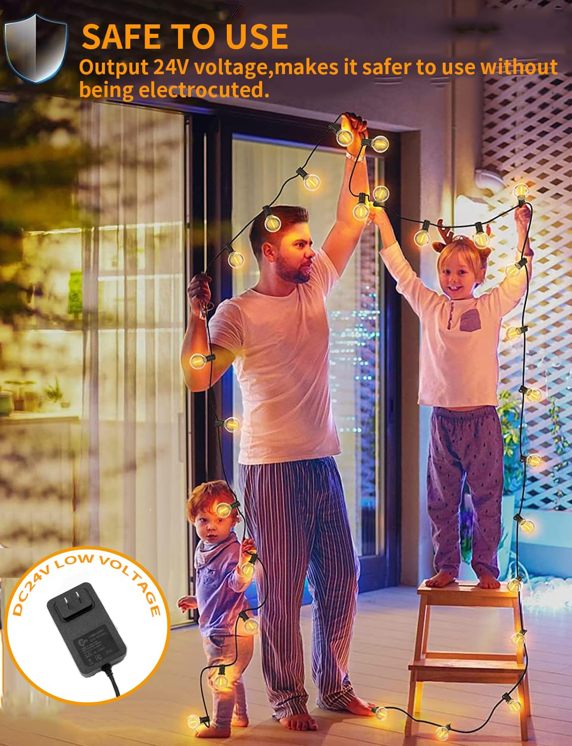 Yuusei 150Ft Outdoor String Lights With Remote, Waterproof Dimmable Led Patio Lights