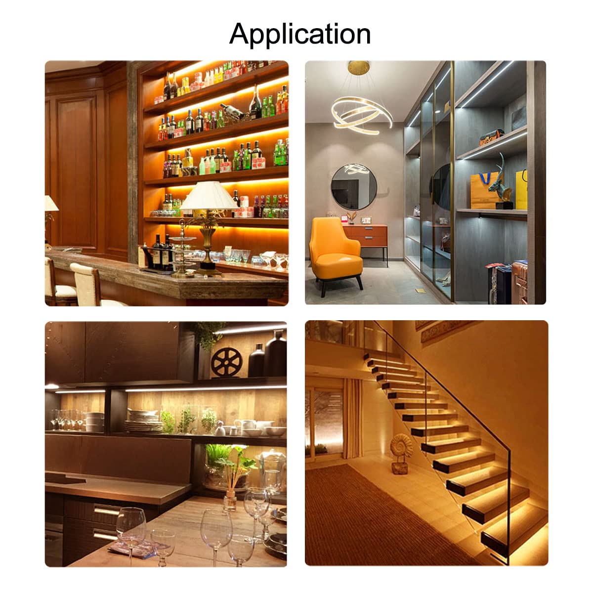 Hamrvl Cob Led Strip Lights Warm White 3000K,Dc12V 16.4Ft/5M 320Leds/M Cri90 Bright Flexible Led Tape 8Mm, For Indoor Home Cabin