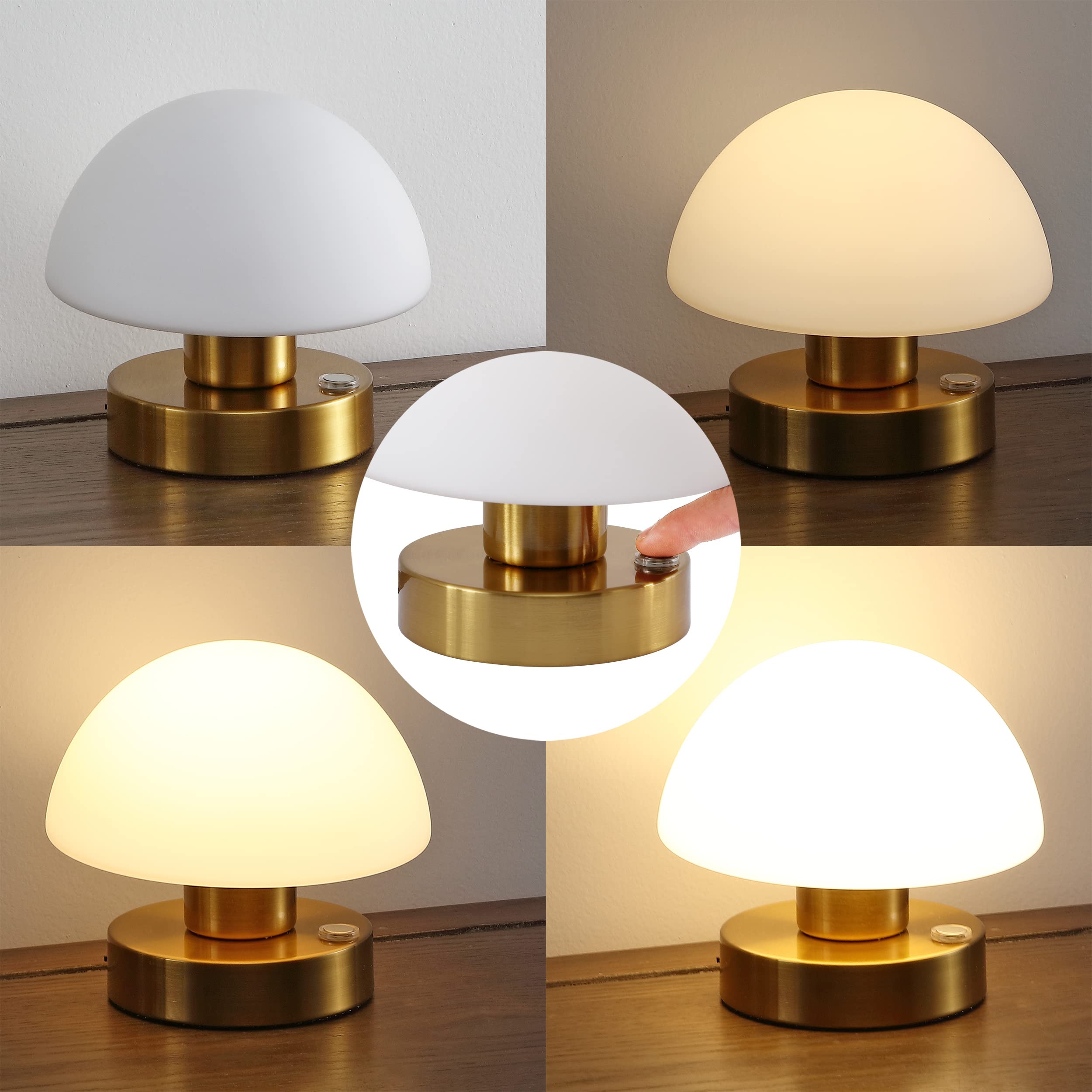 Jonathan Y Jyl7113C Zoe 5.75'' Modern Minimalist Iron Rechargeable Integrated Led Table Lamp Contemporary Bedside Desk Nightstan