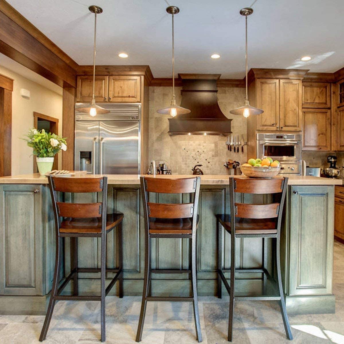 Leools Vintage Amber Led Edison Bulb Dimmable 12W, 100W Equivalent Antique Style Filament Light Bulbs,Amber Glass, Warm White 25