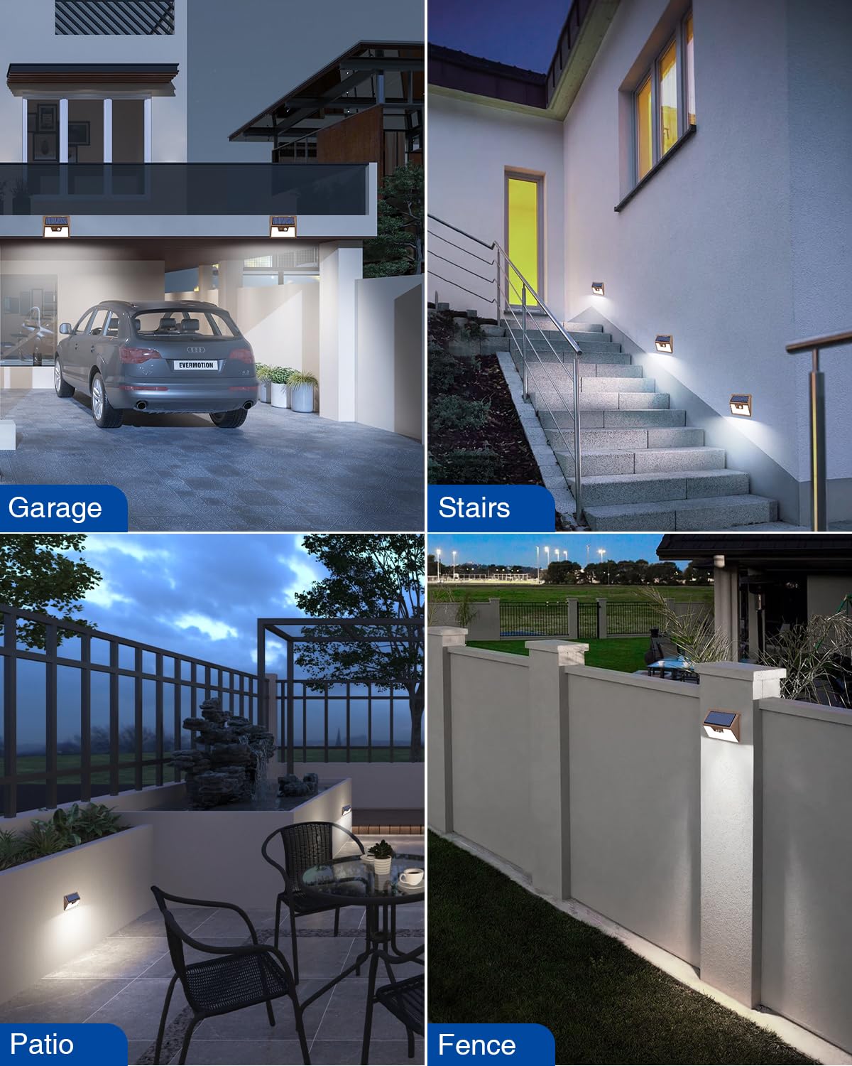 Peasur Solar Lights For Outside [2 Pack/140Led/Brown], Motion Sensor Lights Ultra-Bright, Solar Security Lights 3 Modes, Solar F