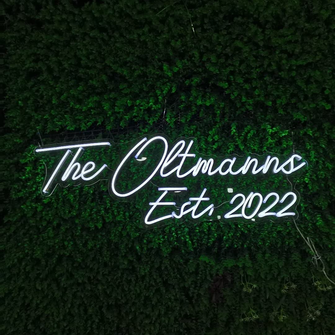 GITM Custom Neon Sign - Personalized LED Wall Decor, Acrylic, Optional Sizes 16in to 60in, NeonSignCustom