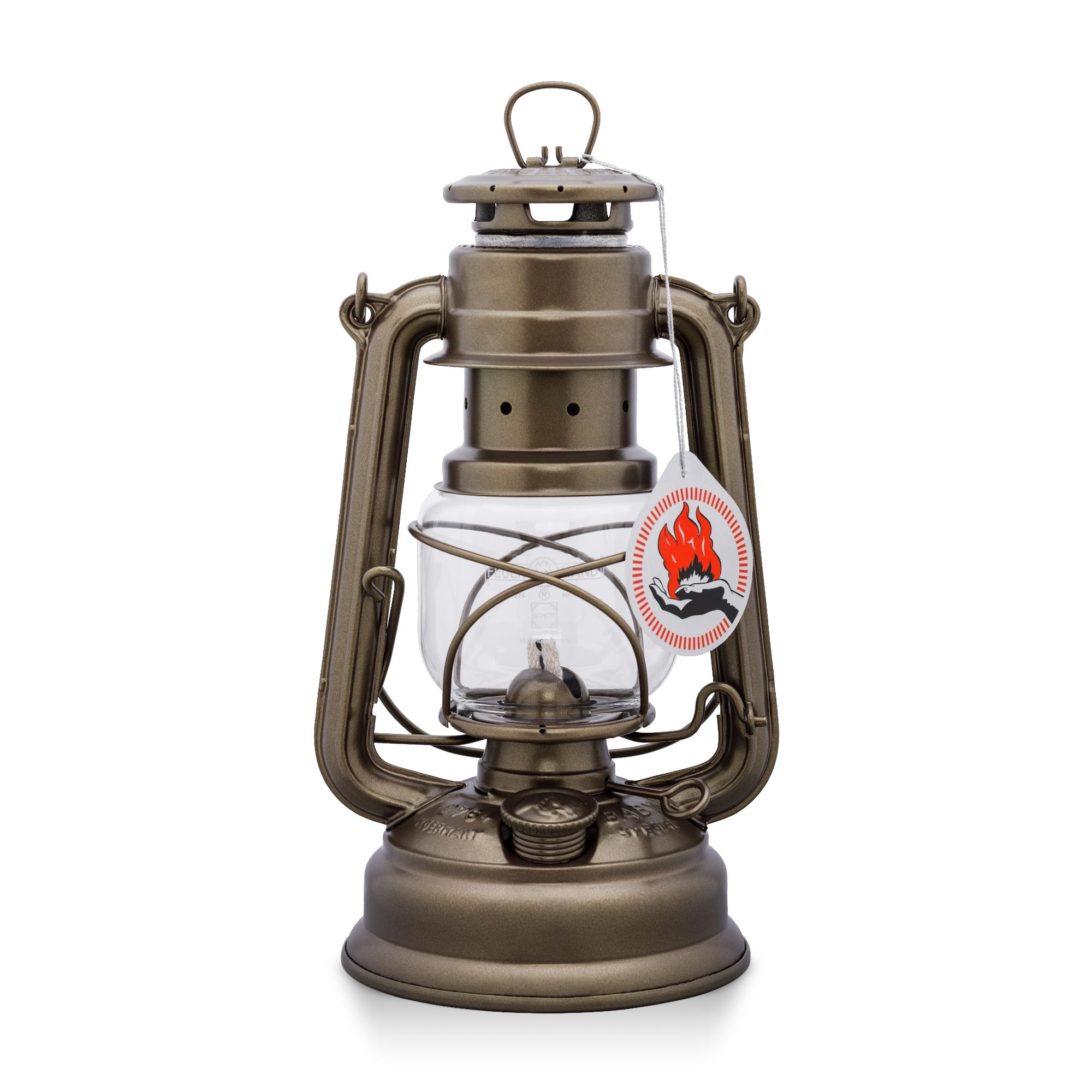 Feuerhand Outdoor Kerosene Lantern, Weather Resistant, 10 Inches, Bronze, Model 276-bronze