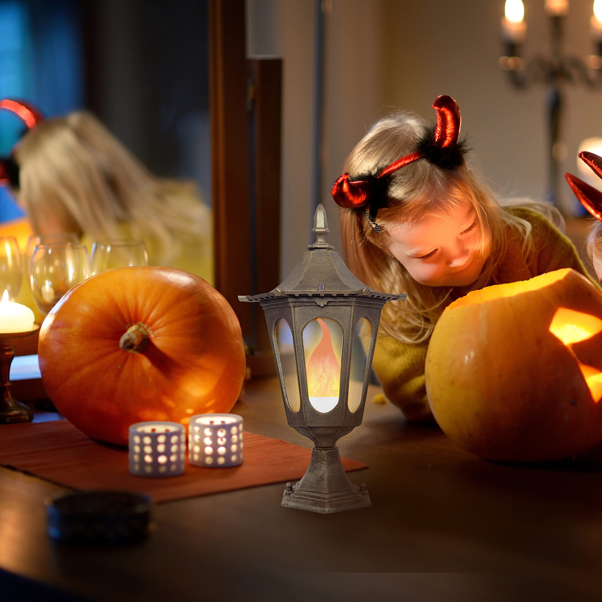 Lpraer 6 Pack E12 Led Flame Effect Light Bulbs 3 Modes Flickering Flame Tip Candelabra Light Bulbs Warm White Chandelier Bulbs For Easter Halloween