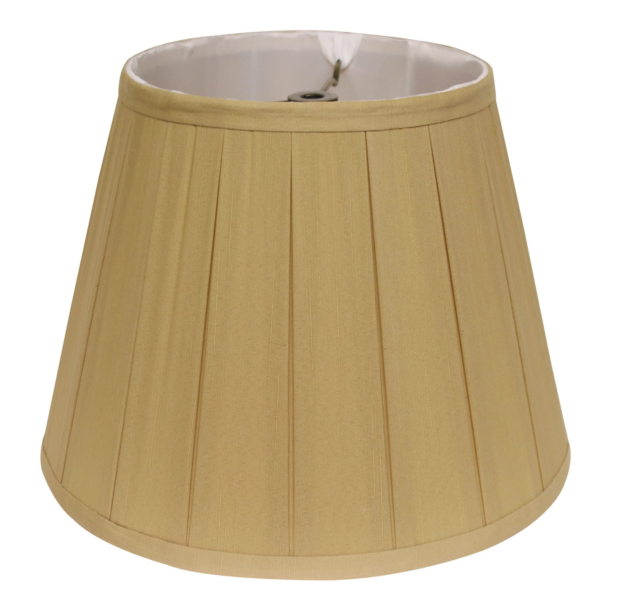 HomeRoots 469846 11 in. Primrose Slanted Crimped Box Shantung Lampshade