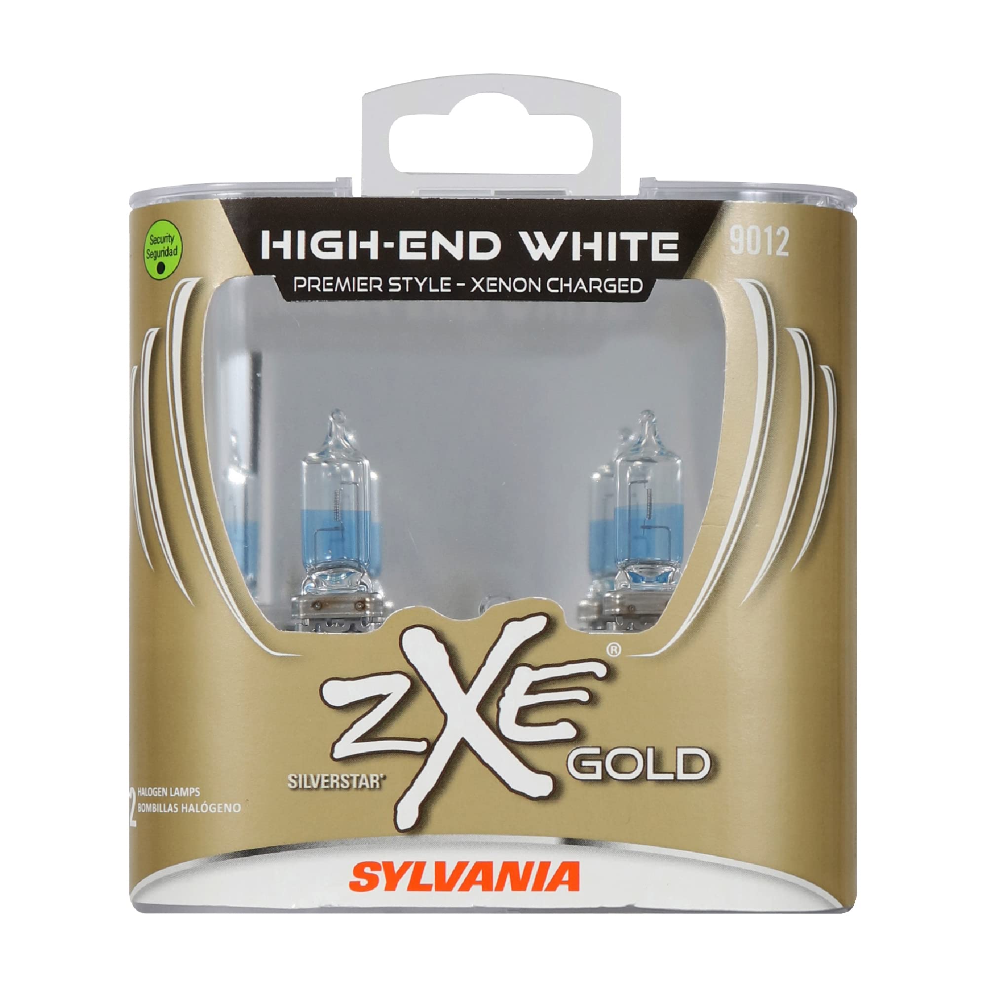 Sylvania - 9012 Silverstar Zxe Gold High Performance Halogen Headlight Bulb - Headlight & Fog Light, Bright White Light Output,