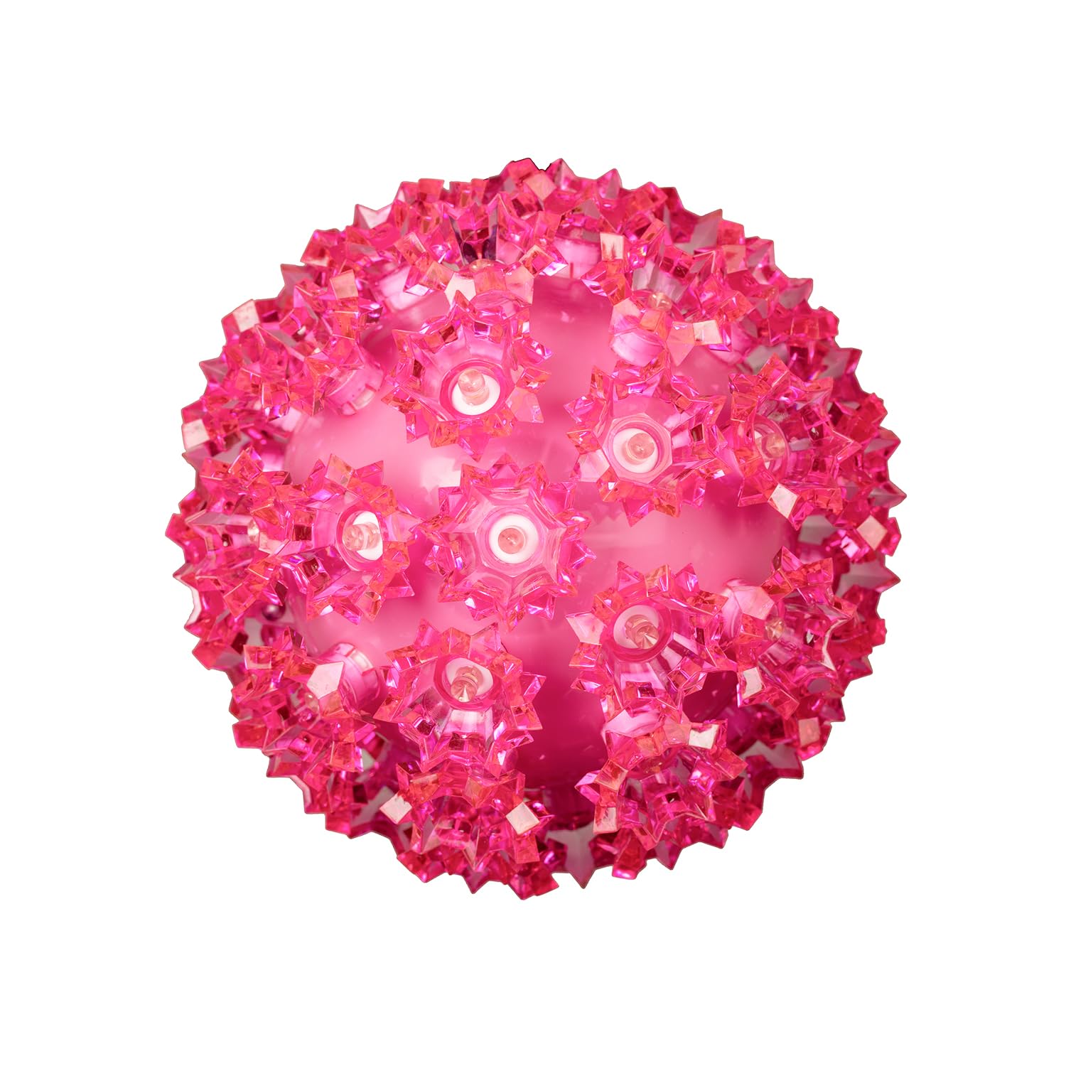Novelty Lights 50 LED Light Sphere, 6in Hanging Decor, Pink, Plastic, Model MRD-50A-2