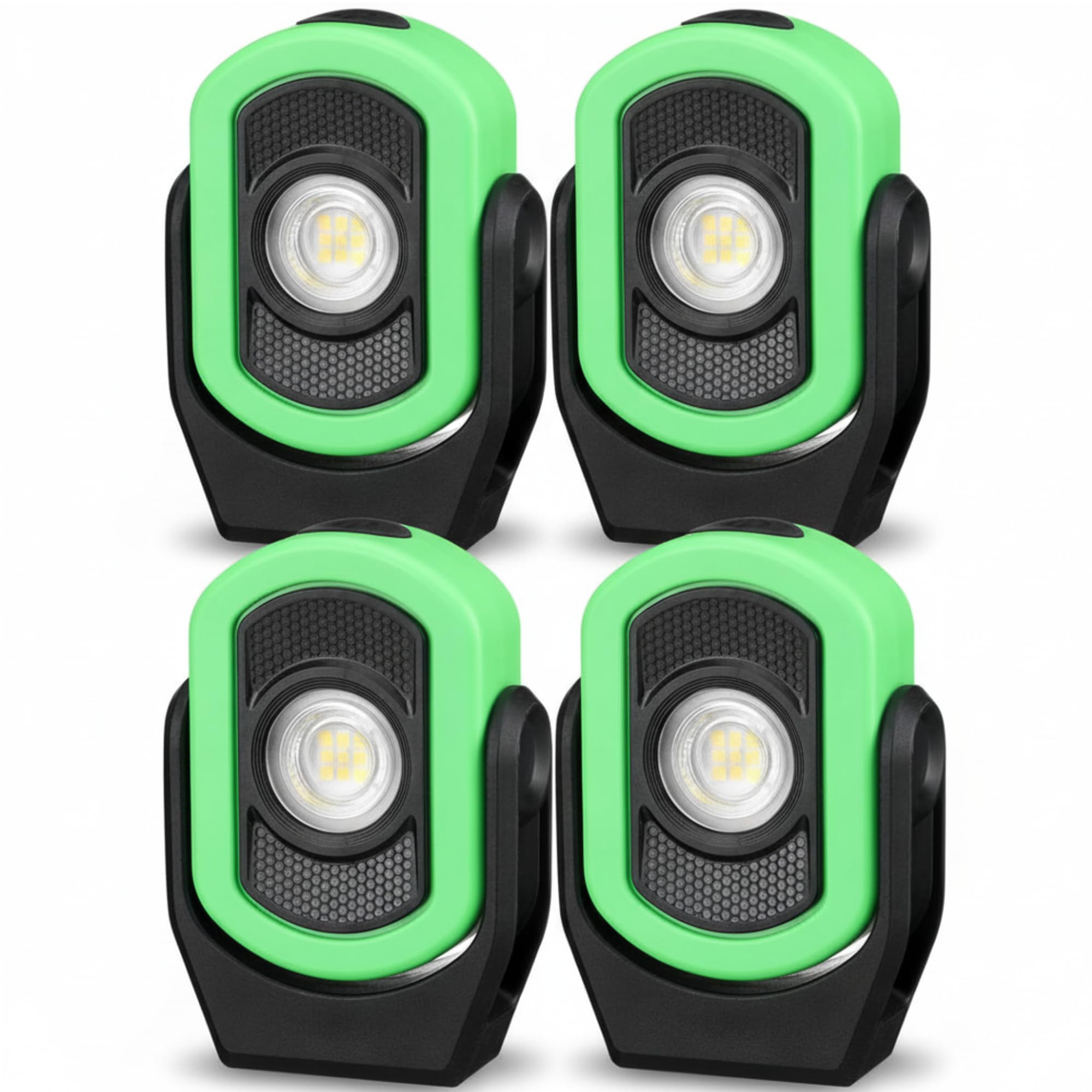 Retisee 4 Pack 780 Lumens Magnetic Work Light USB Rechargeable LED Flashlight Portable Mechanic Light for Car Repair Emergency L