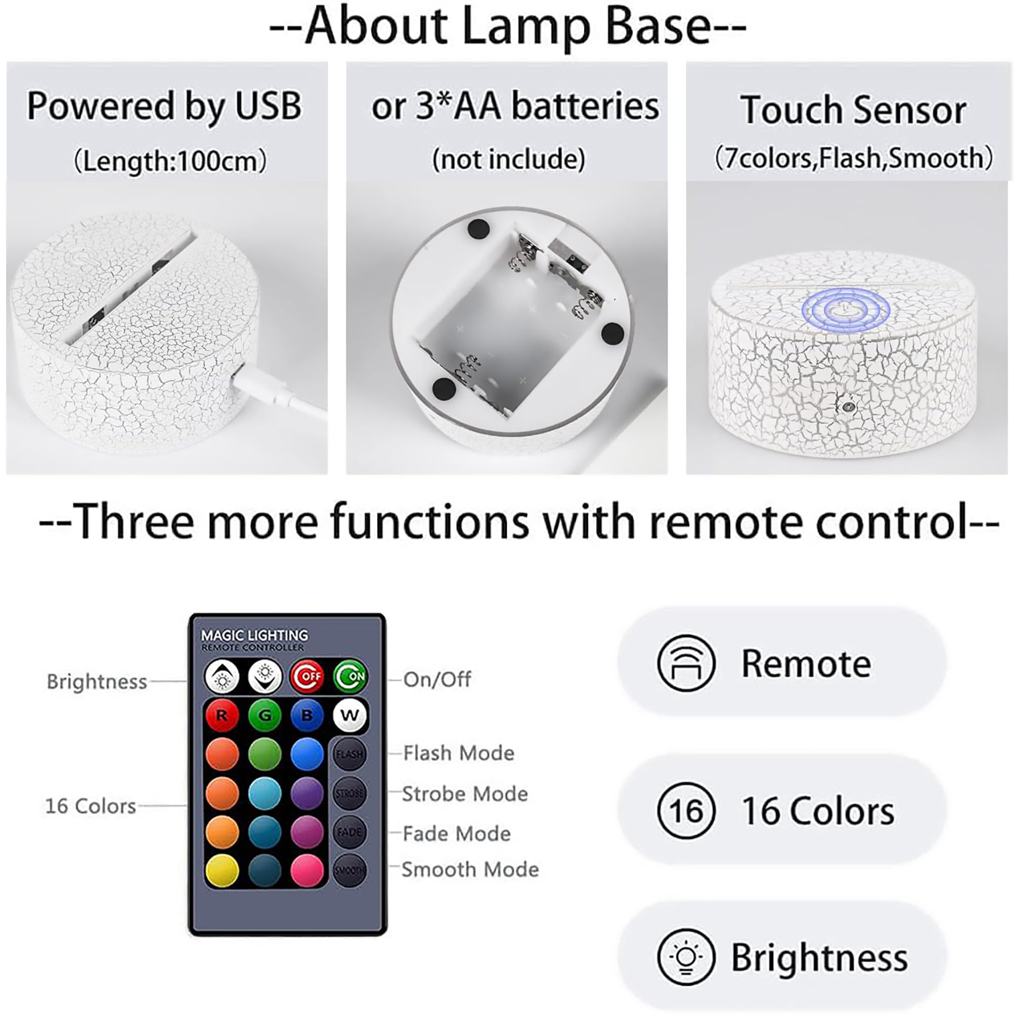 3Pcs Muslims Night Lights - 3D Illusion Lamp Set With Moon Castle, Quran Book, Flower Designs - 16 Changeable Colors With Remote And Touch Control Ramadan Islamic Gifts For Kids Friends Home Deco