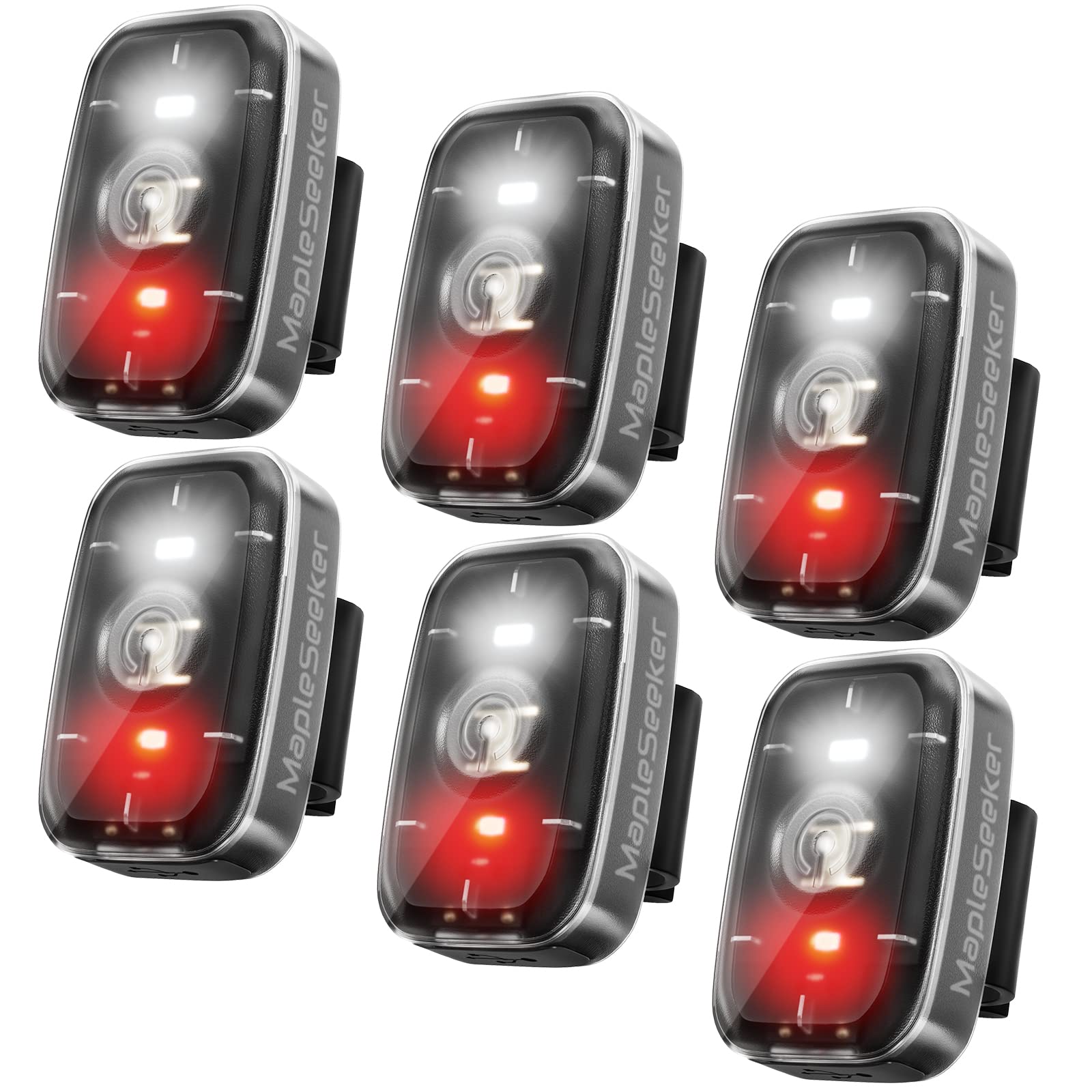 LED Safety Light, Clip On Strobe/Running Lights for Runners, Bike Tail Light with 5 Lighting Modes, High Visibility Accessories