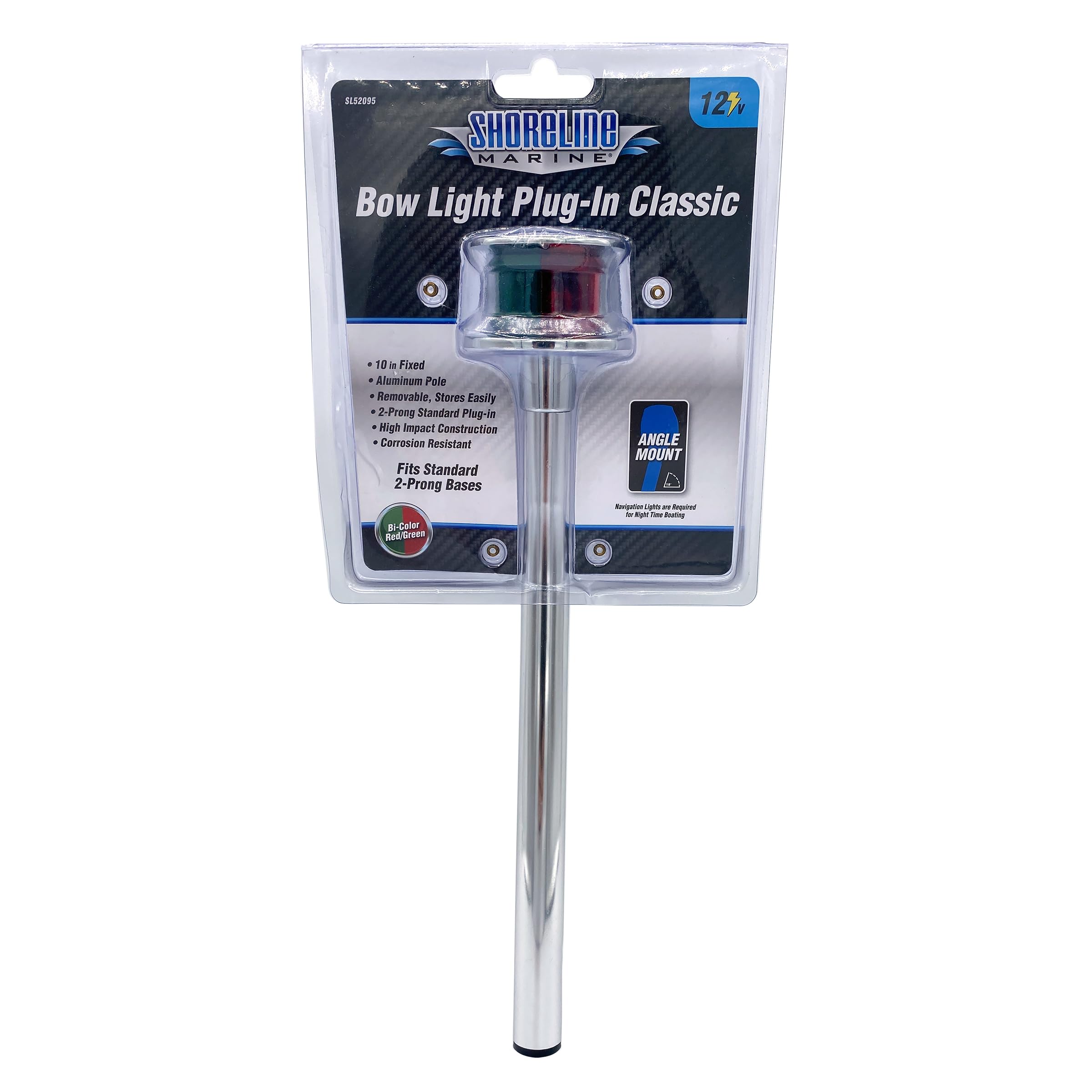 Shoreline Marine Bow Light | Bi-Color 10in Angled Plug | Model SL52095 | Multi Color