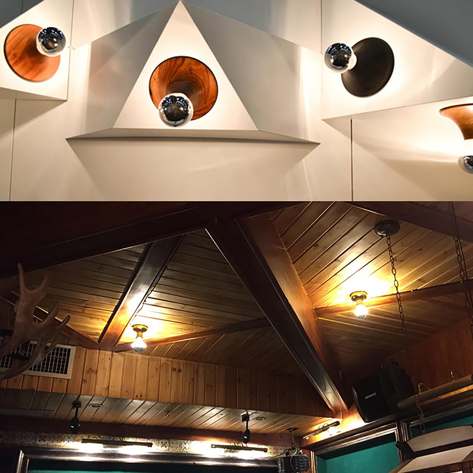 Maotopcom 4 Pack Dimmable G45 Edison Led Bulbs, Silver Tipped Vintage, 2700K Warm White