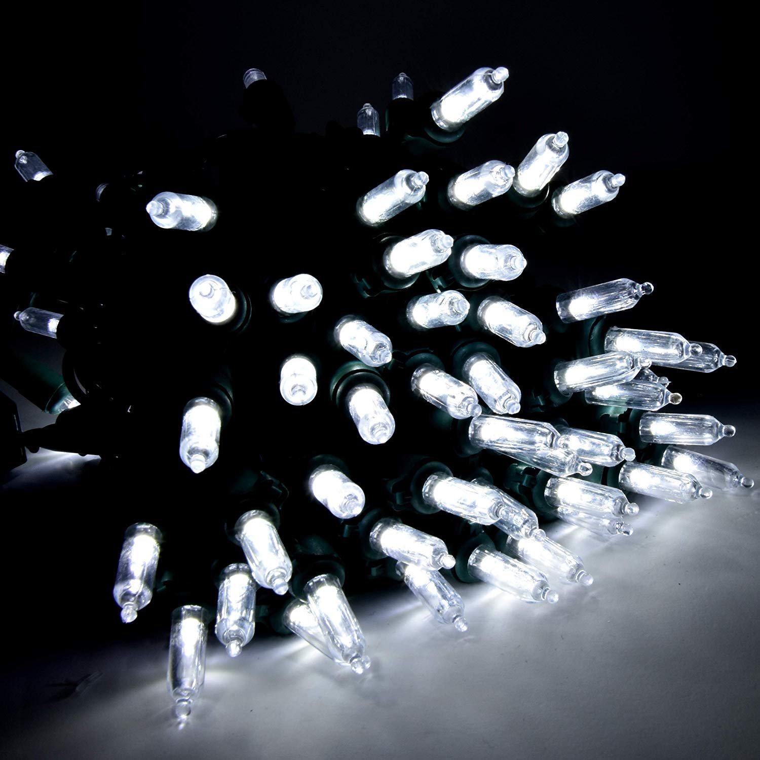 Holiday Essence Christmas Led Lights 100 Cool White String Lights For Indoor And Outdoor Decorative Use, Holiday And Tree Decor,