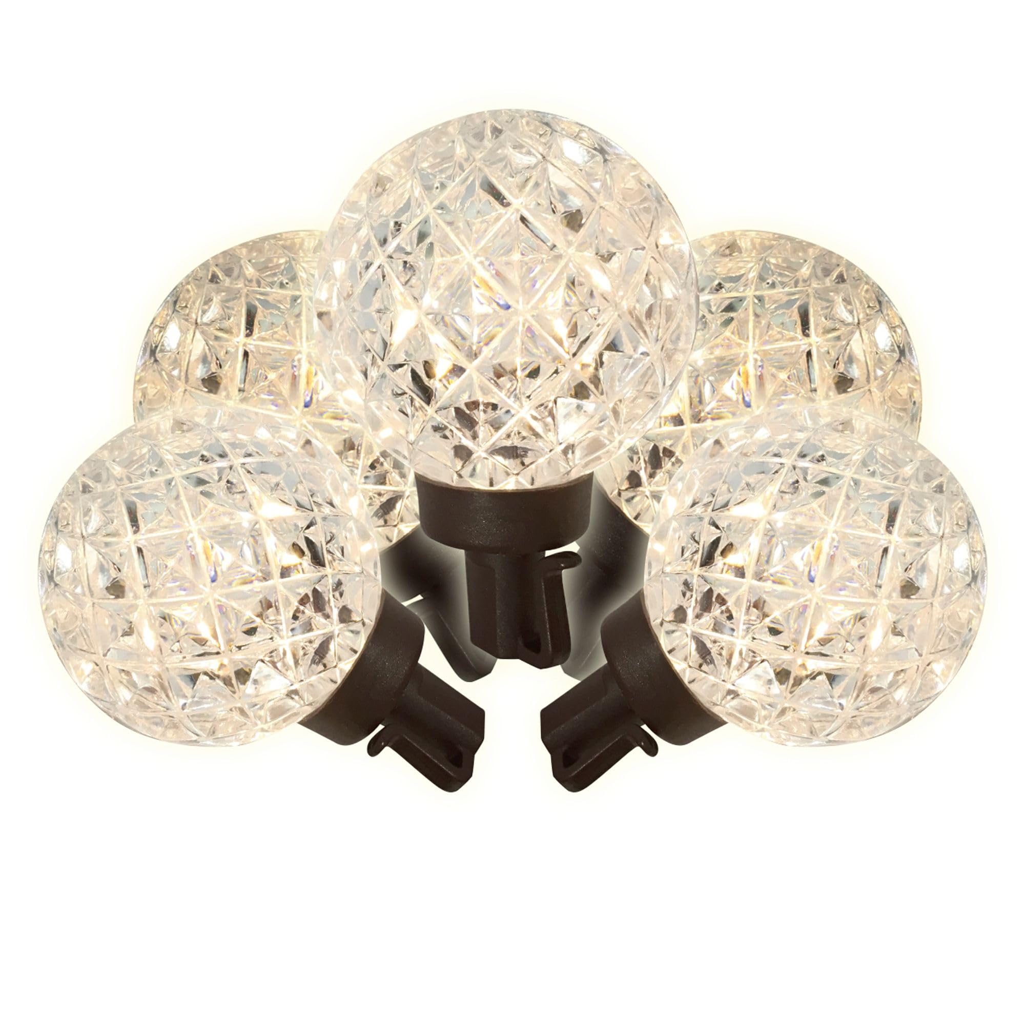 Brite Star Faceted LED Lights, Warm White