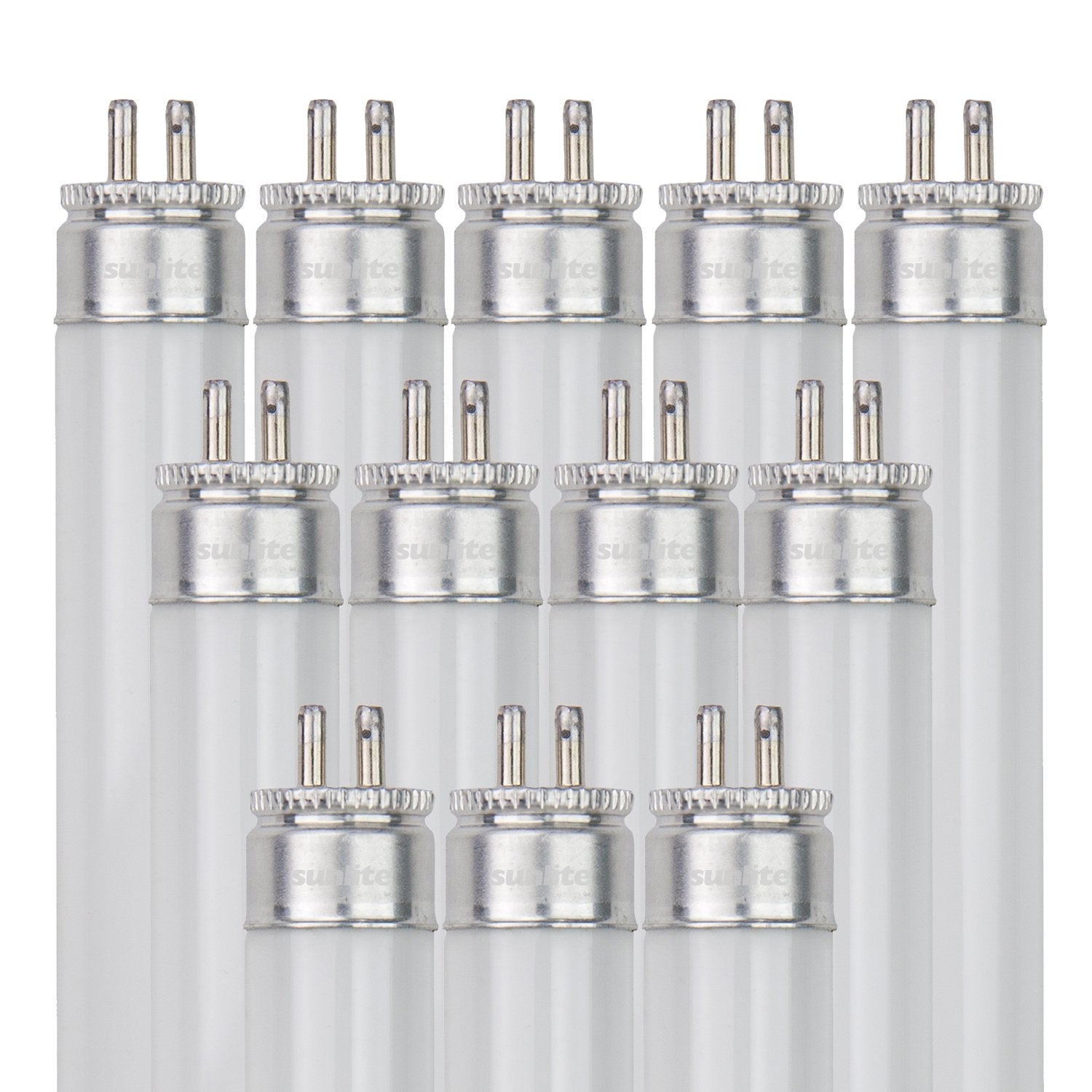 Sunlite 30258 F54T5/841/HO 4 Foot T5 Linear Fluorescent Lamp, 54 Watts, 5000 Lumens, 4100K Cool White, Miniature G5 Bi-Pin Base,