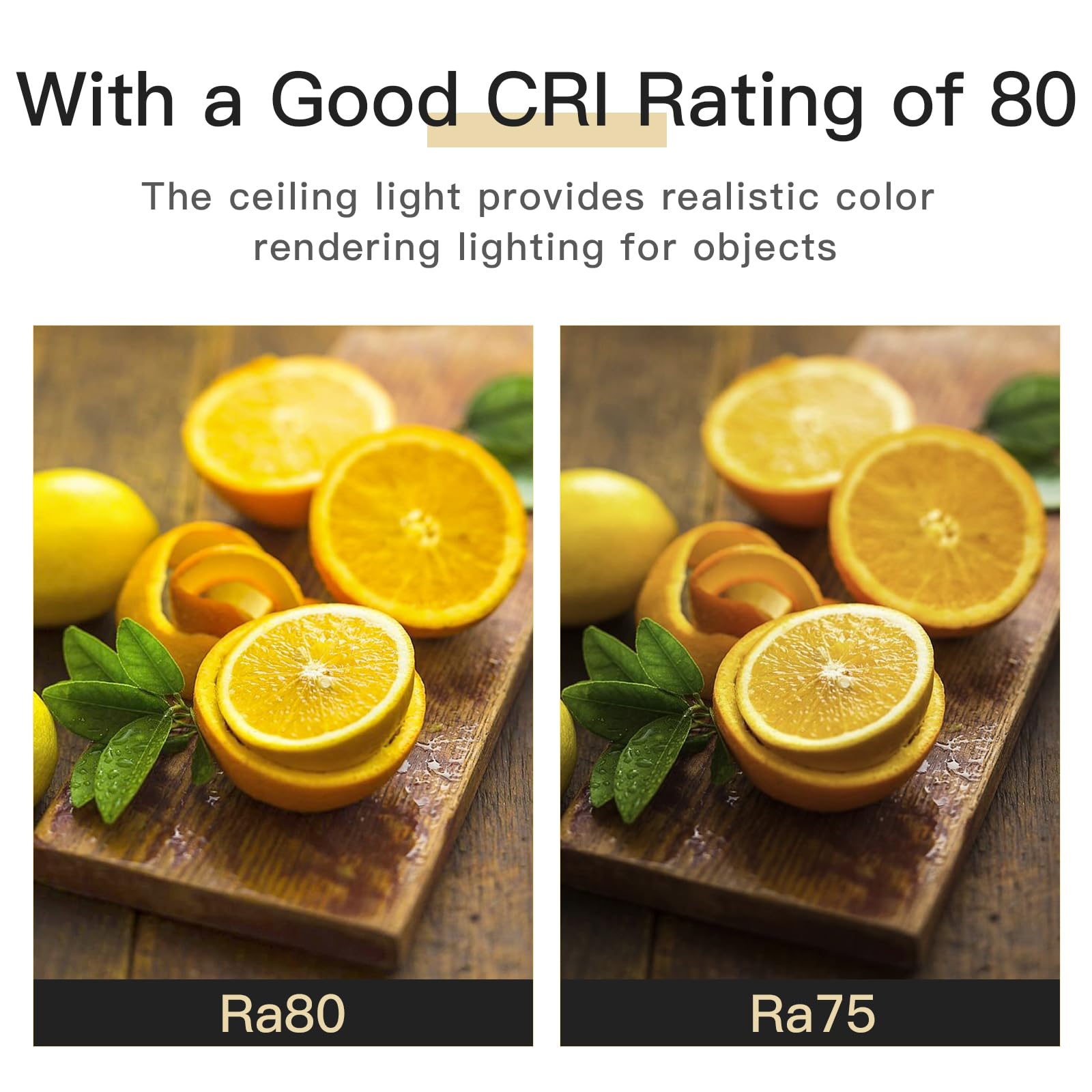 Elekeed 16Inch Led Flush Mount Ceiling Light Fixture 2 Pack, 48W 4800Lm Ceiling Light Fixture Brushed Nickel, Dimmable Ceiling L