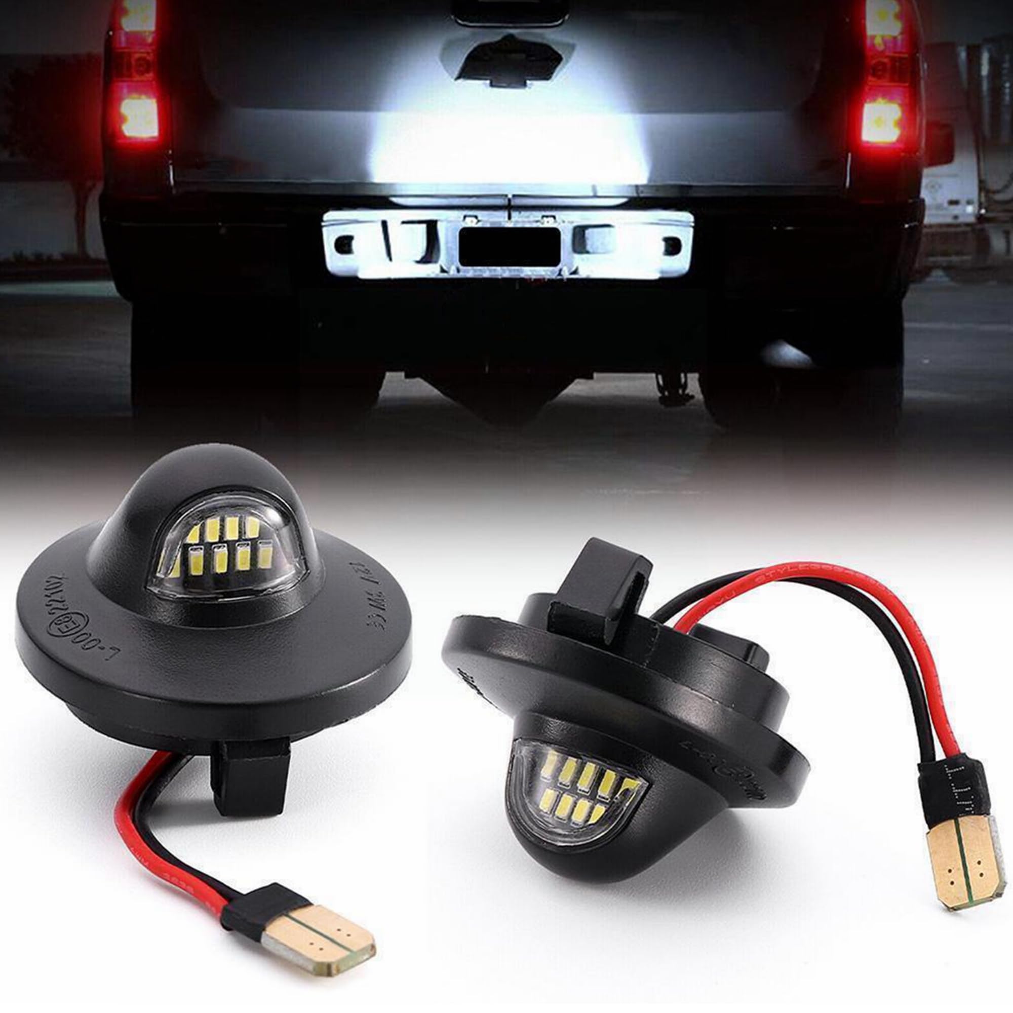 Yankok Led License Plate Lights Compatible With Ford [F150 F250 F350 F450 F550 Superduty Ranger] And [Expedition Excursion Explo