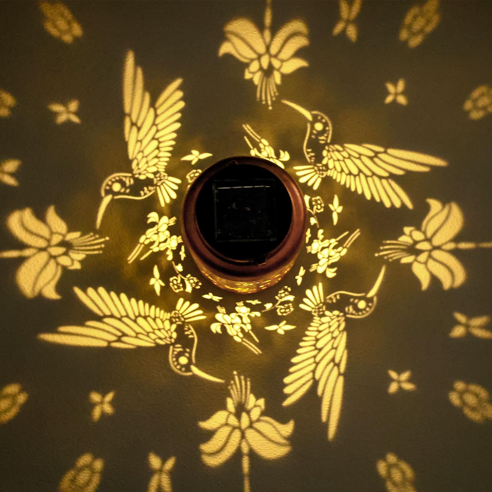 Hummingbird Solar Lanterns Outdoor Waterproof Hanging Solar Lights Metal Decorative Led Lanterns Outside Christmas Gifts For Wom