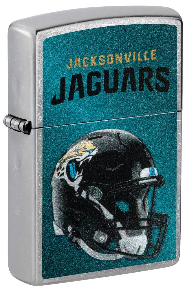 Zippo Nfl Jacksonville Jaguars Helmet Street Chrome Pocket Lighter