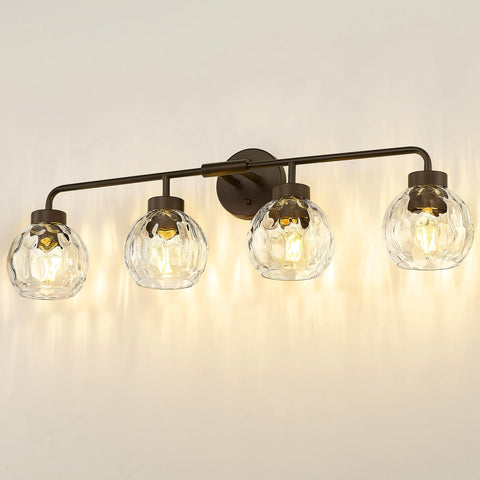 Zeyu 4-Light Bathroom Vanity Light 32 Inch Vintage Vanity Lighting