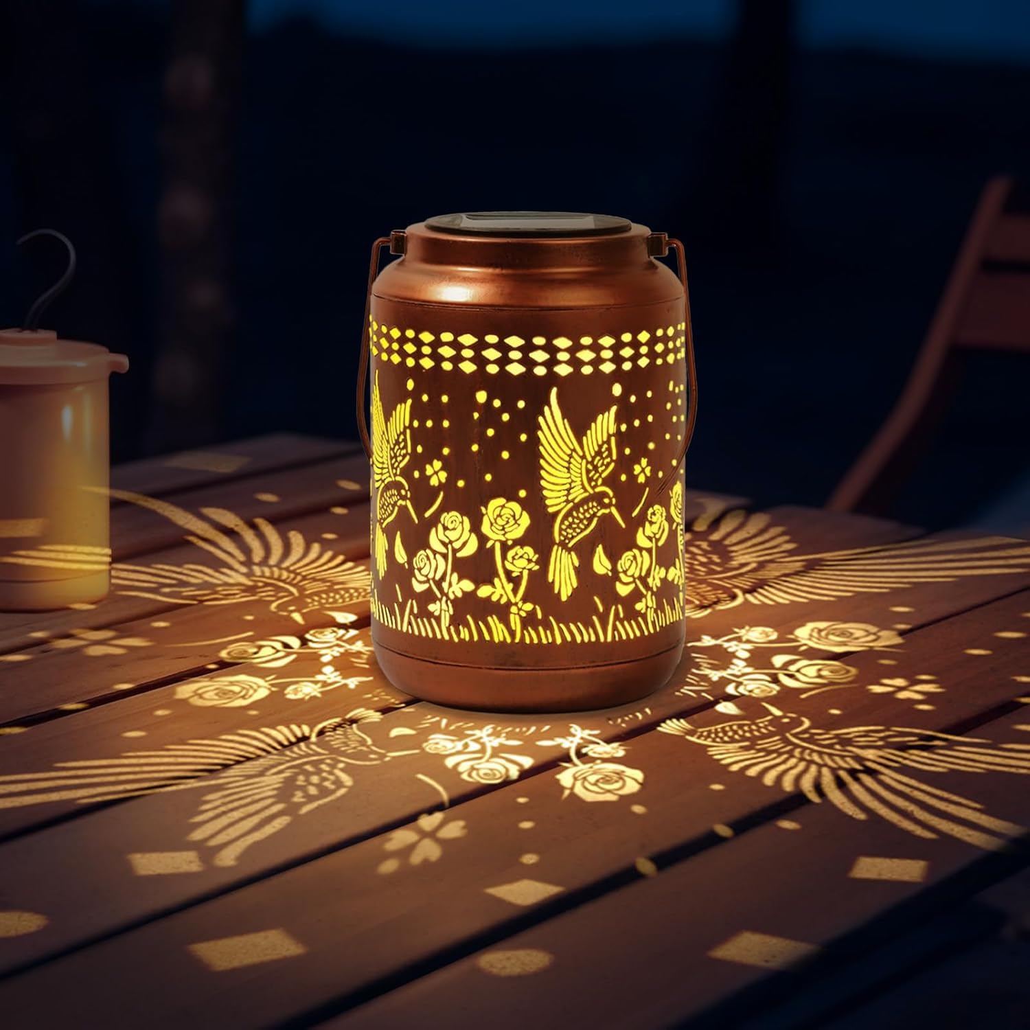 Hummingbird Solar Lantern Outdoor Hummingbird Decor Garden Decor Waterproof Decor Light Hanging Solar Lights Yard Decor  Christmas Gifts  Gifts For Women  Gifts For Mom  Gifts For Grandma
