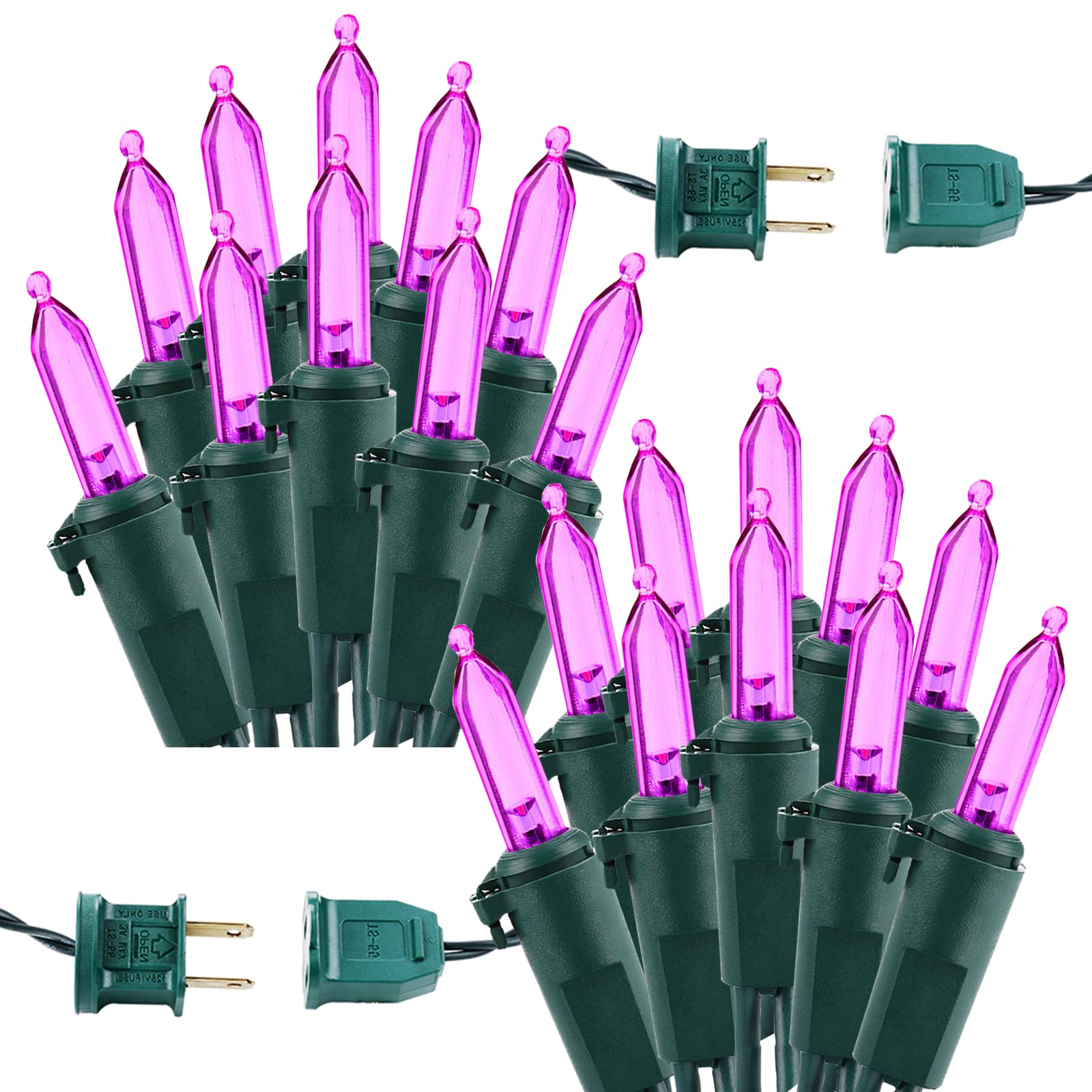 Brizled 33Ft 100 Led Purple Halloween String Lights, Ul Certified, Connectable, Outdoor/Indoor, Perfect For Parties And Holidays