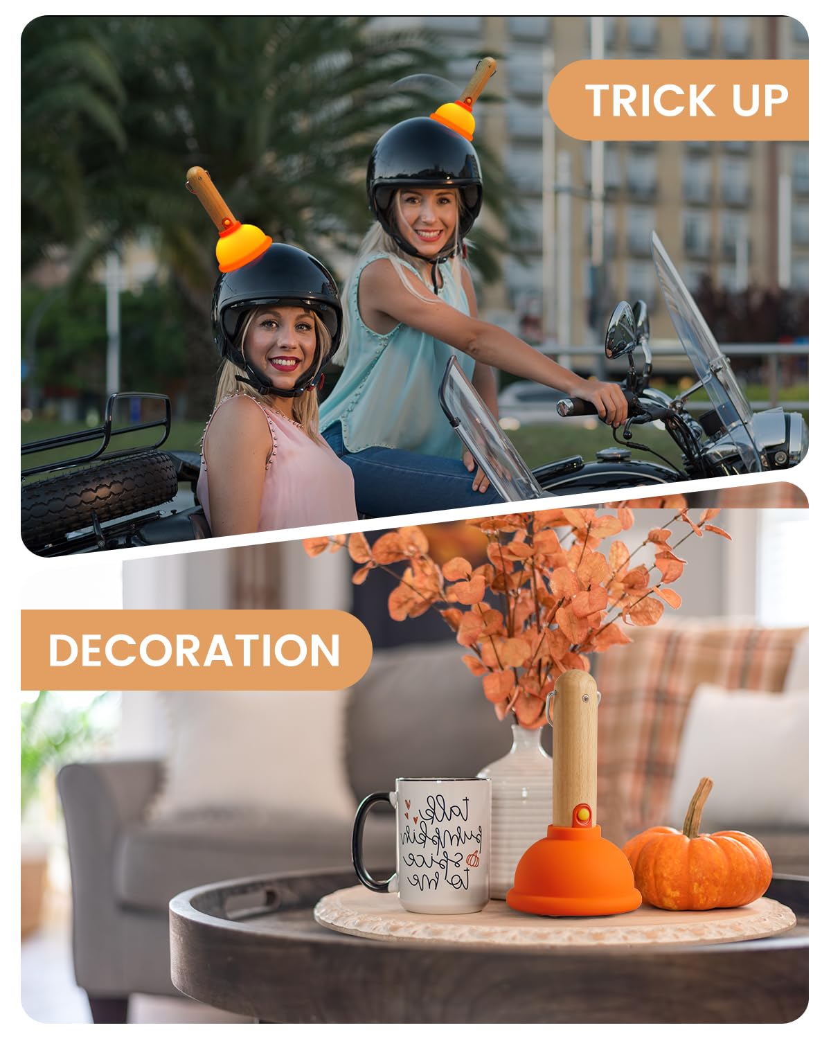 Amaredom Cute Plunger Night Light - Rechargeable Led Lamp With Timer For Bedroom & Washroom