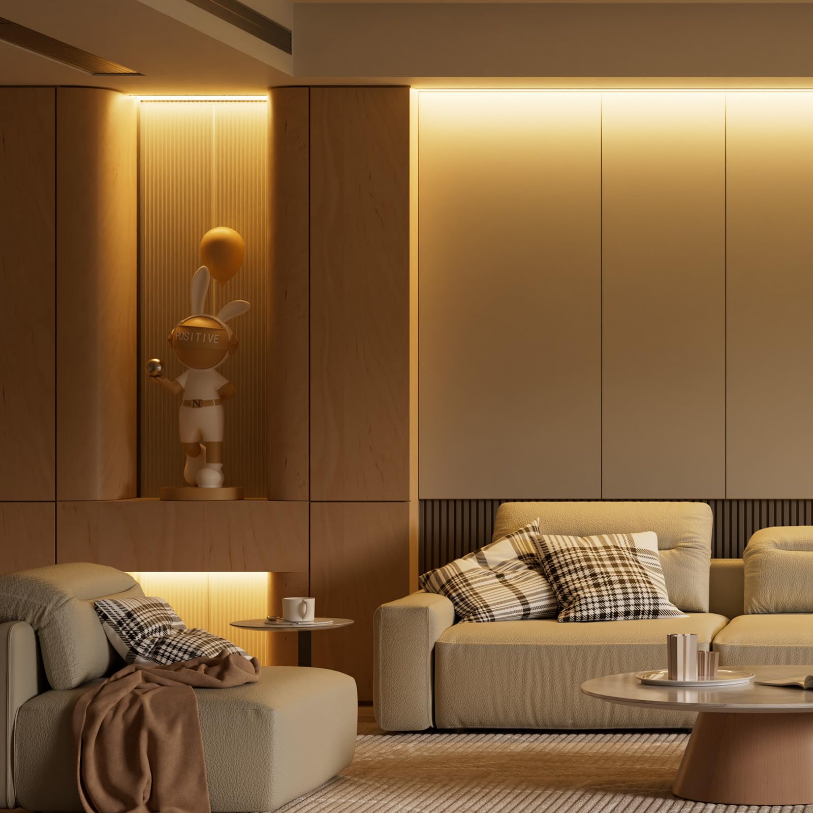 Pautix Cob Led Strip Light 2700K, 24Ft/7.5M Dimmable 3780Leds Dc24V Warm White Led Strip Light,High Lumen Tape Light With Rf Rem