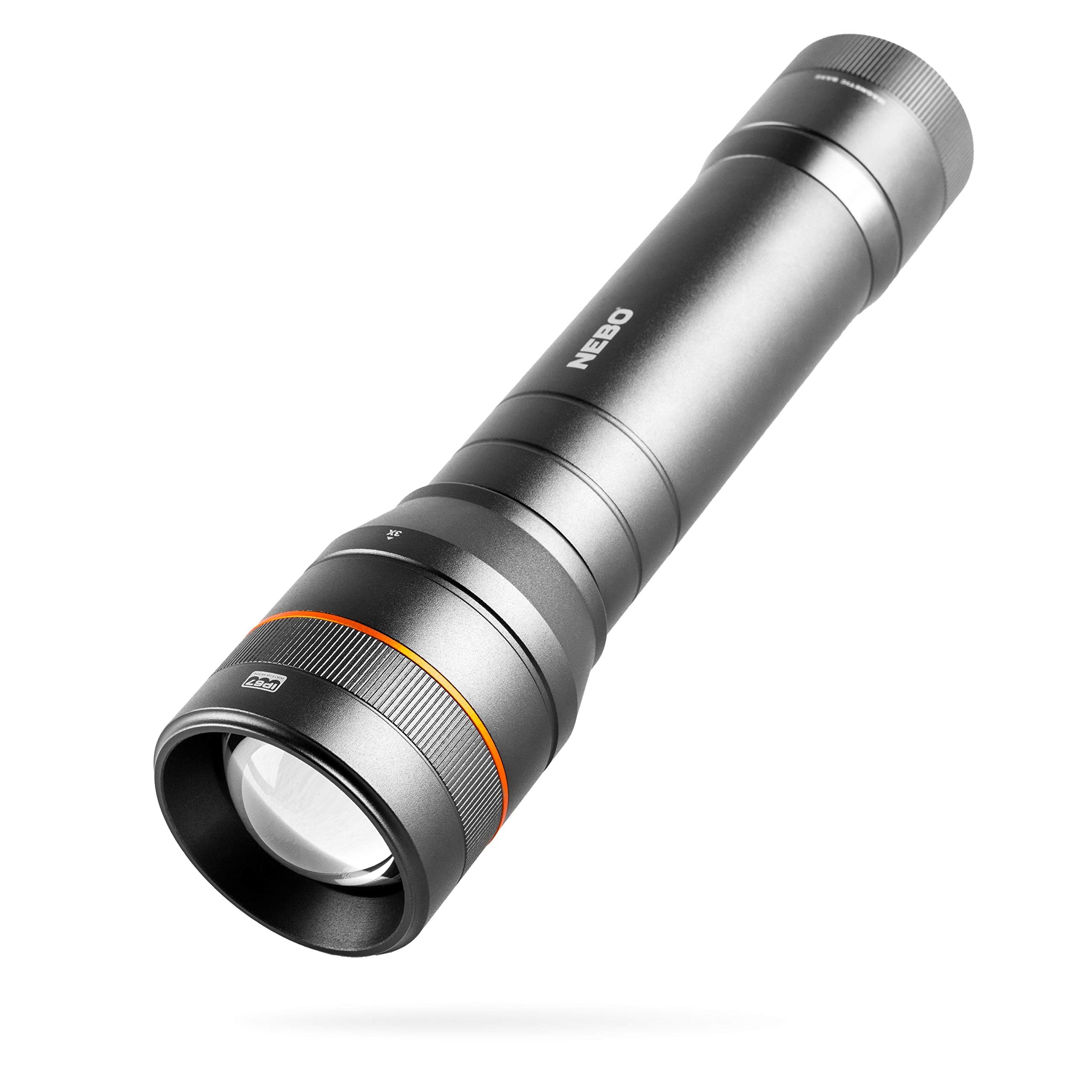 NEBO Newton LED Handheld Flashlight - 1500 Lumen, AA Battery, Waterproof, Aluminum, One Size, Black, Model NEB-FLT-0017