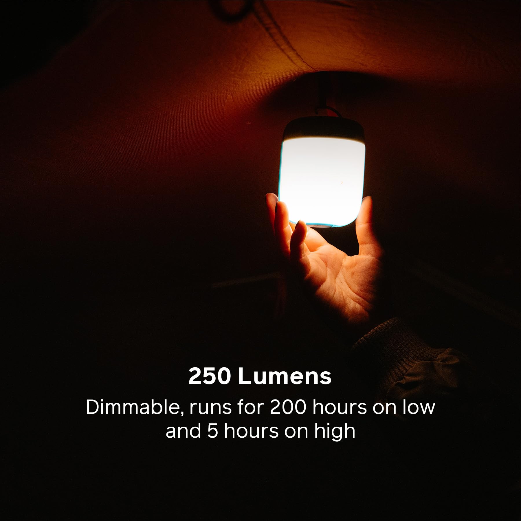BioLite Alpenglow USB Lantern with Rechargeable Battery, Alpenglow 250, Plastic, Model LNA, Multicolor