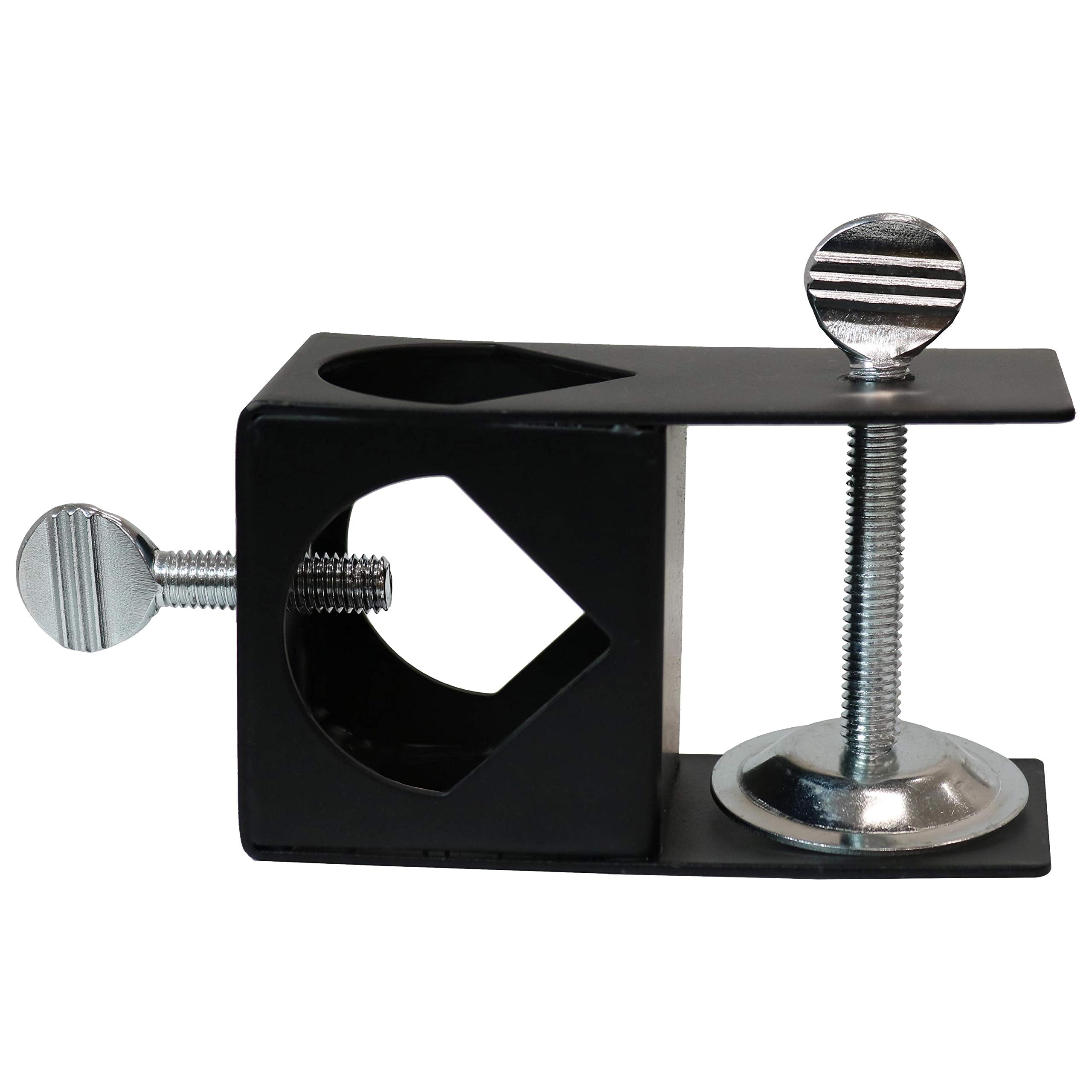 Sunnydaze Outdoor Torch Mount Holder, Black Steel Deck Clamp - 4 X 1.75 X 2.25, Model Wko-172