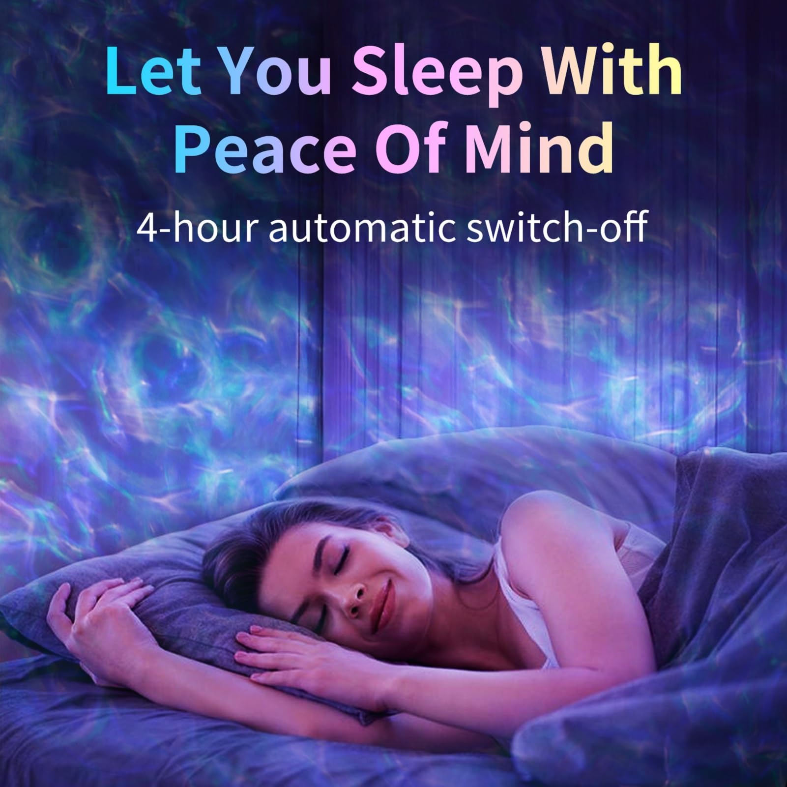 Moredig Galaxy Projector for Bedroom, 12 Colors LED Night Light Projector with Moon, Brightness and Fluctuation Speed Adjustment